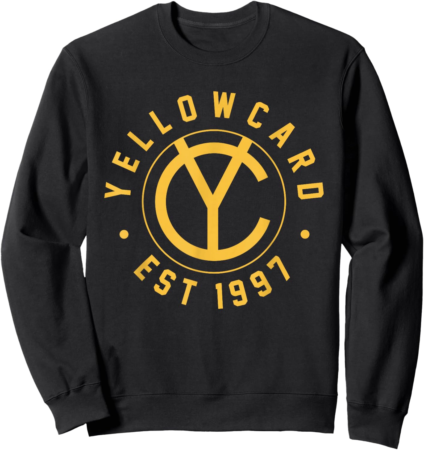 Yellowcard Yellow Logo , Men's -Adults Band , Short Sleeve, Small, Yellow Sweatshirt - Sweatshirt | Black