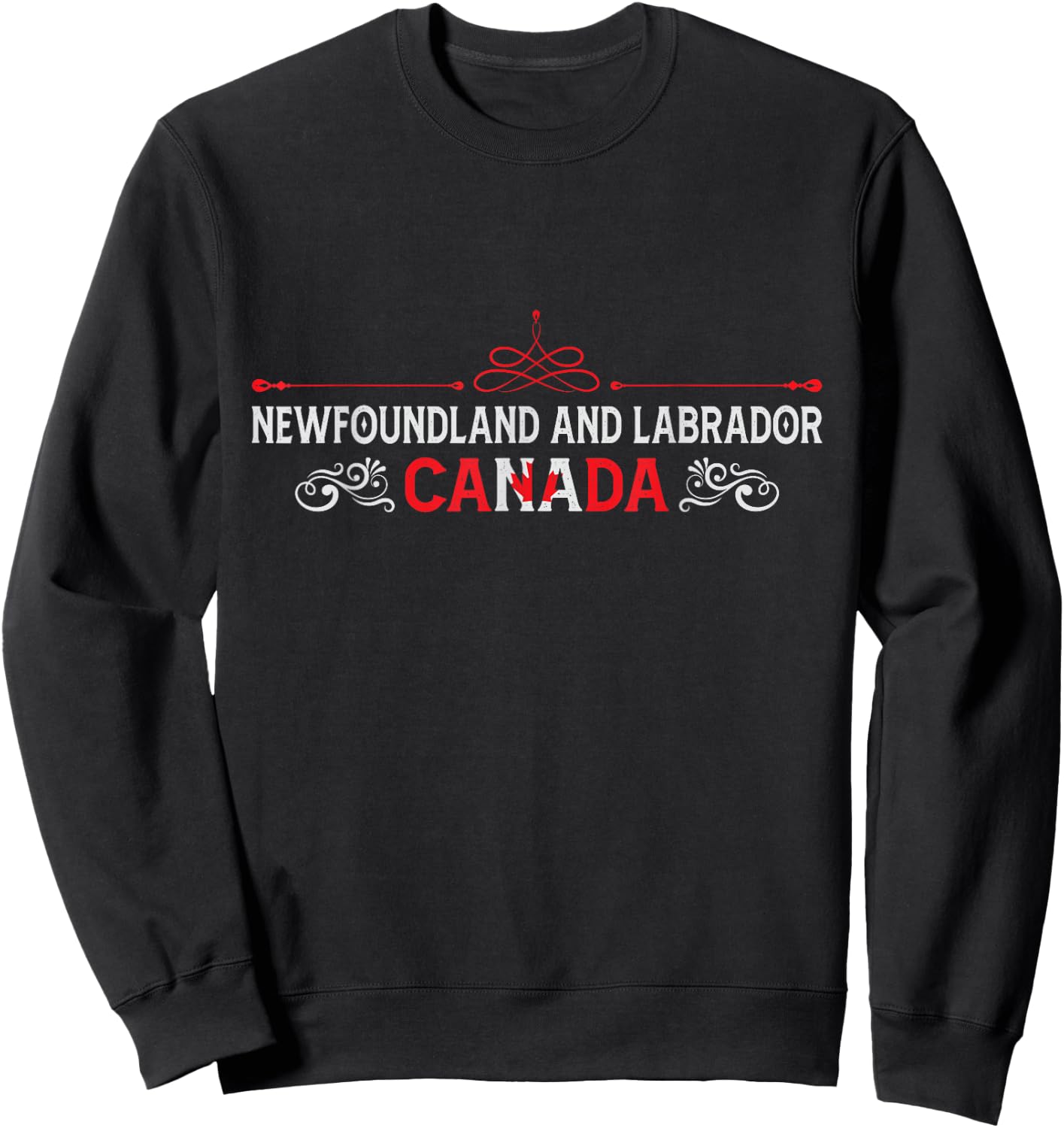 Newfoundland and Labrador Canada - Newfoundland Souvenir Sweatshirt - Sweatshirt | Black