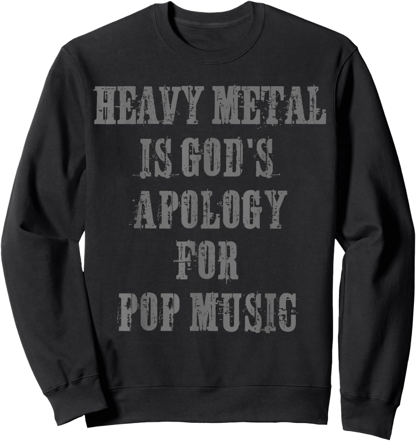 Heavy Metal Head Funny Skirt Metal Fan Festival Gift Sweatshirt - Sweatshirt | Black