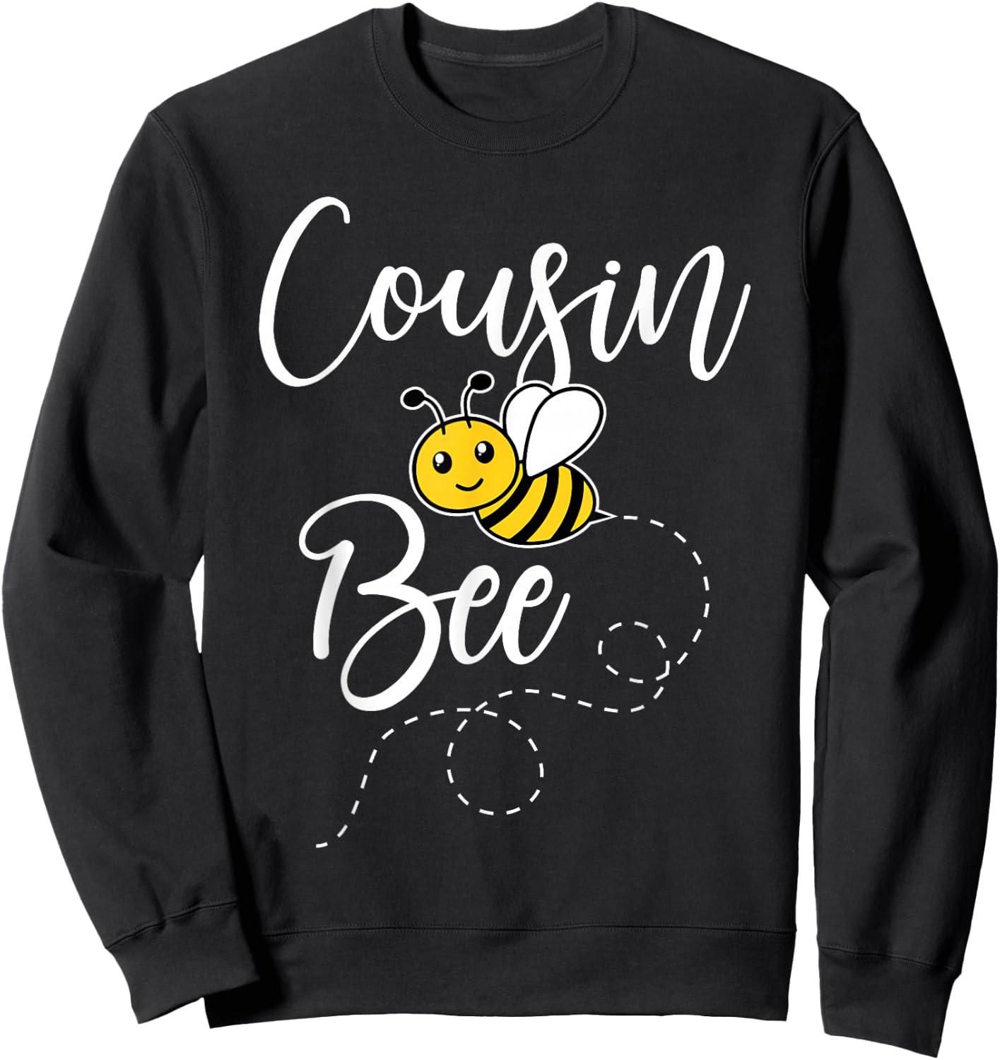 Cousin Of The Bee Day Girl Hive Family Matching Birthday Sweatshirt - Sweatshirt | Black