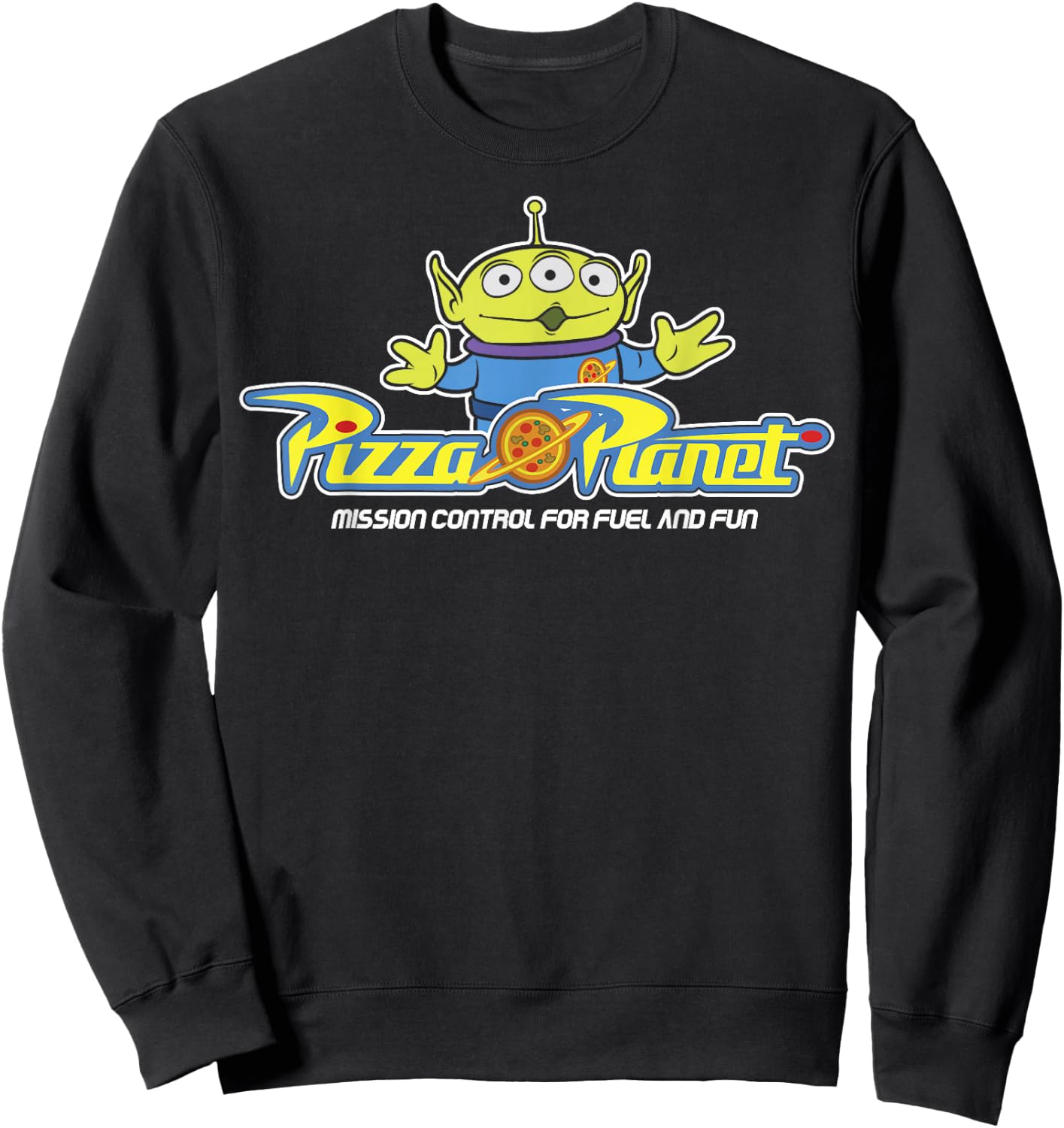 Disney Pixar Toy Story Alien Pizza Planet Classic Sweatshirt - Sweatshirt | Black