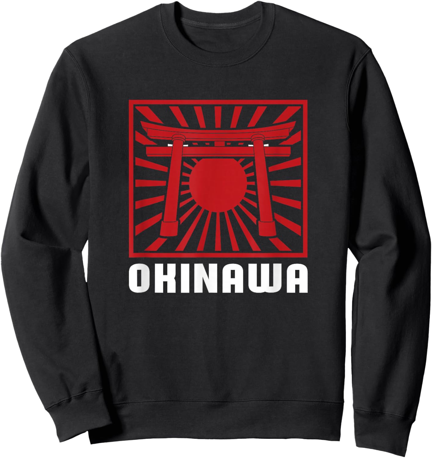 Japanese Island Art - Okinawa Japan Sweatshirt - Sweatshirt | Black