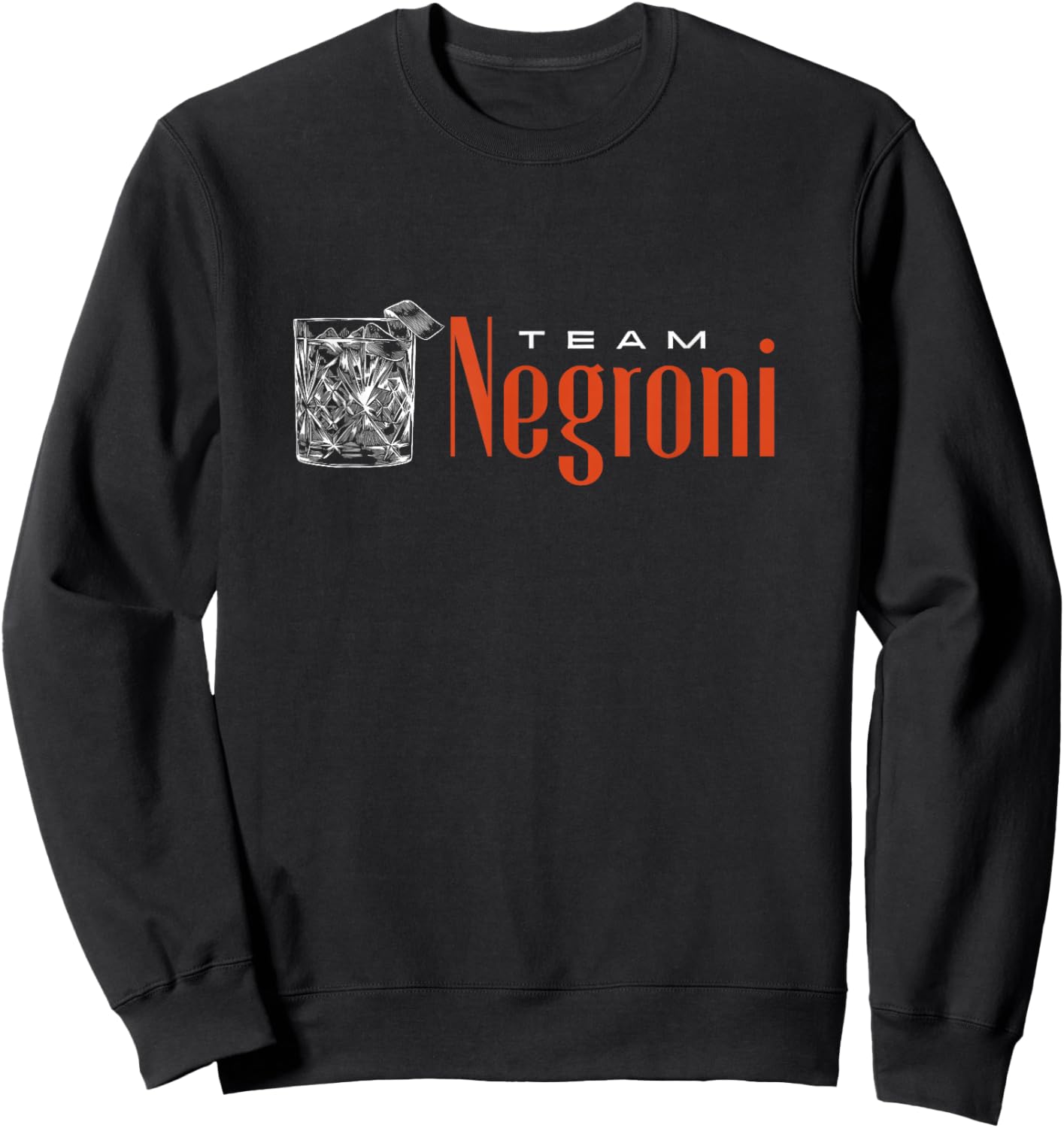 Team Negroni | Classic Gin Vermouth Cocktail Drink & Club Sweatshirt - Sweatshirt | Black