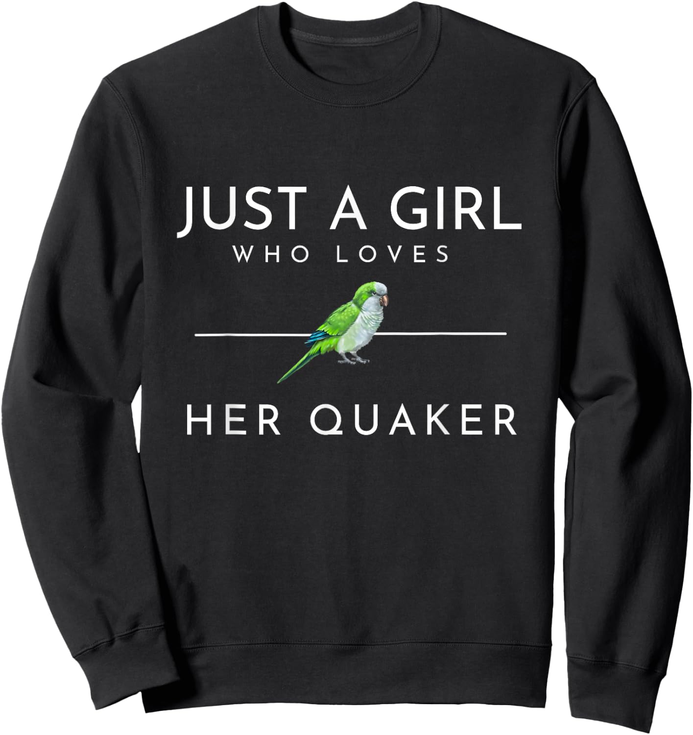 Blue Quaker Parrot Mom Sweatshirt - Sweatshirt | Black