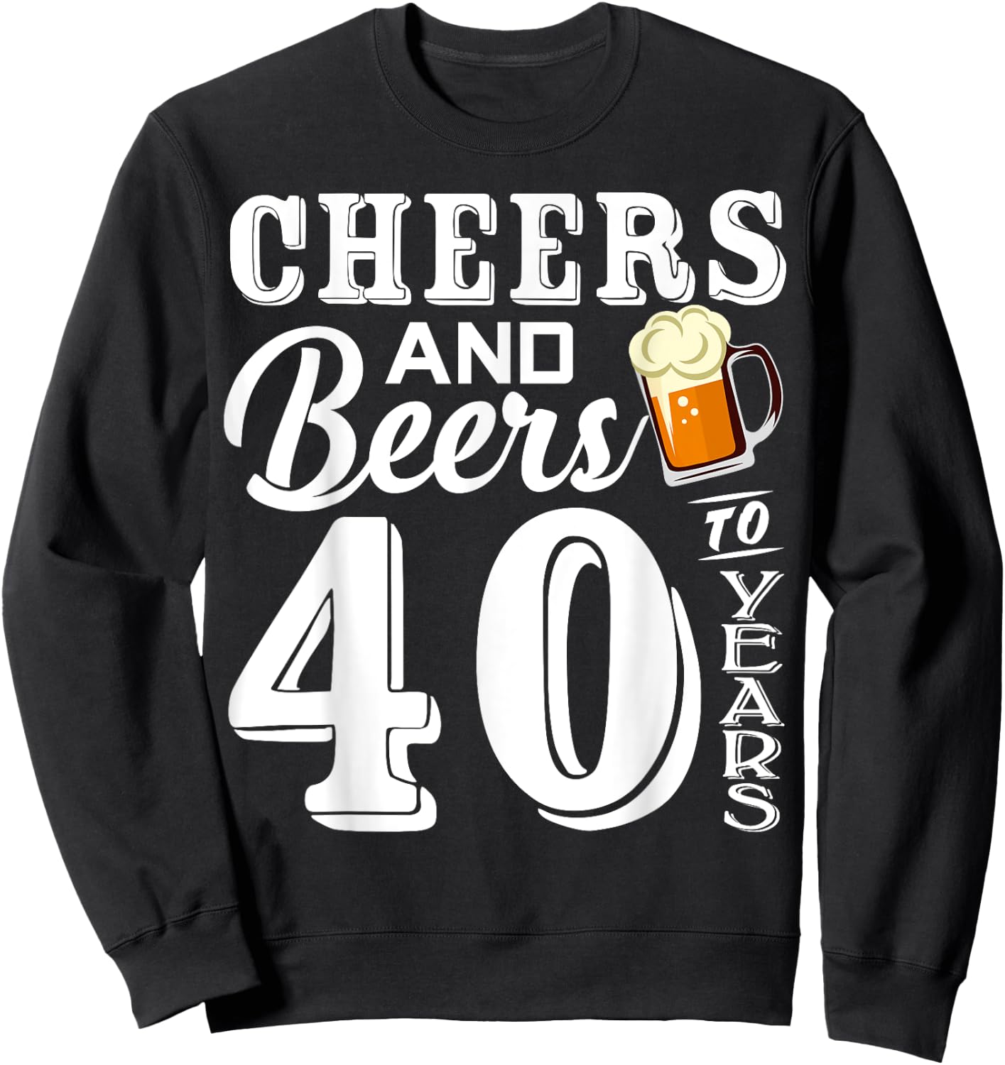 40th Birthday 1984 40th Anniversary Beer Lover Sweatshirt - Sweatshirt | Black