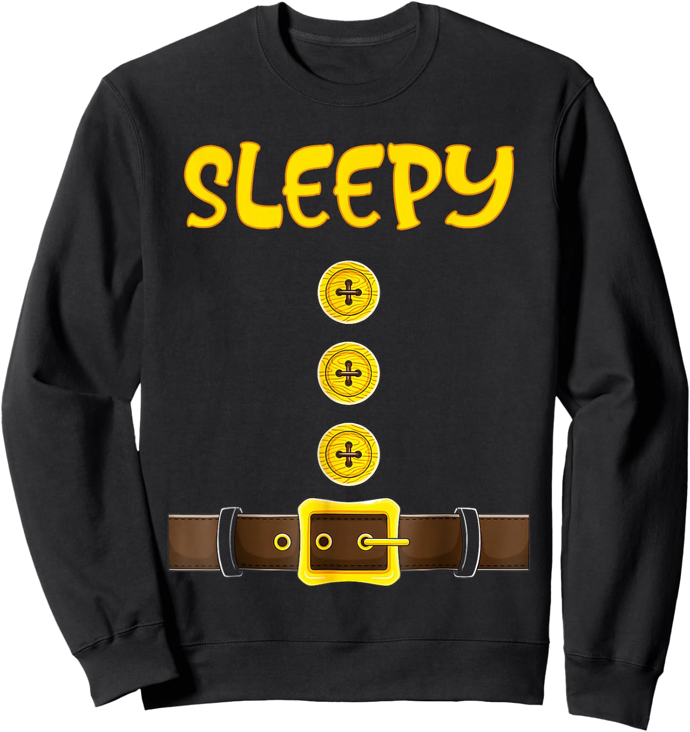 Dwarf Easy Halloween Dwarf Costume Color Matching Sweatshirt - Sweatshirt | Black