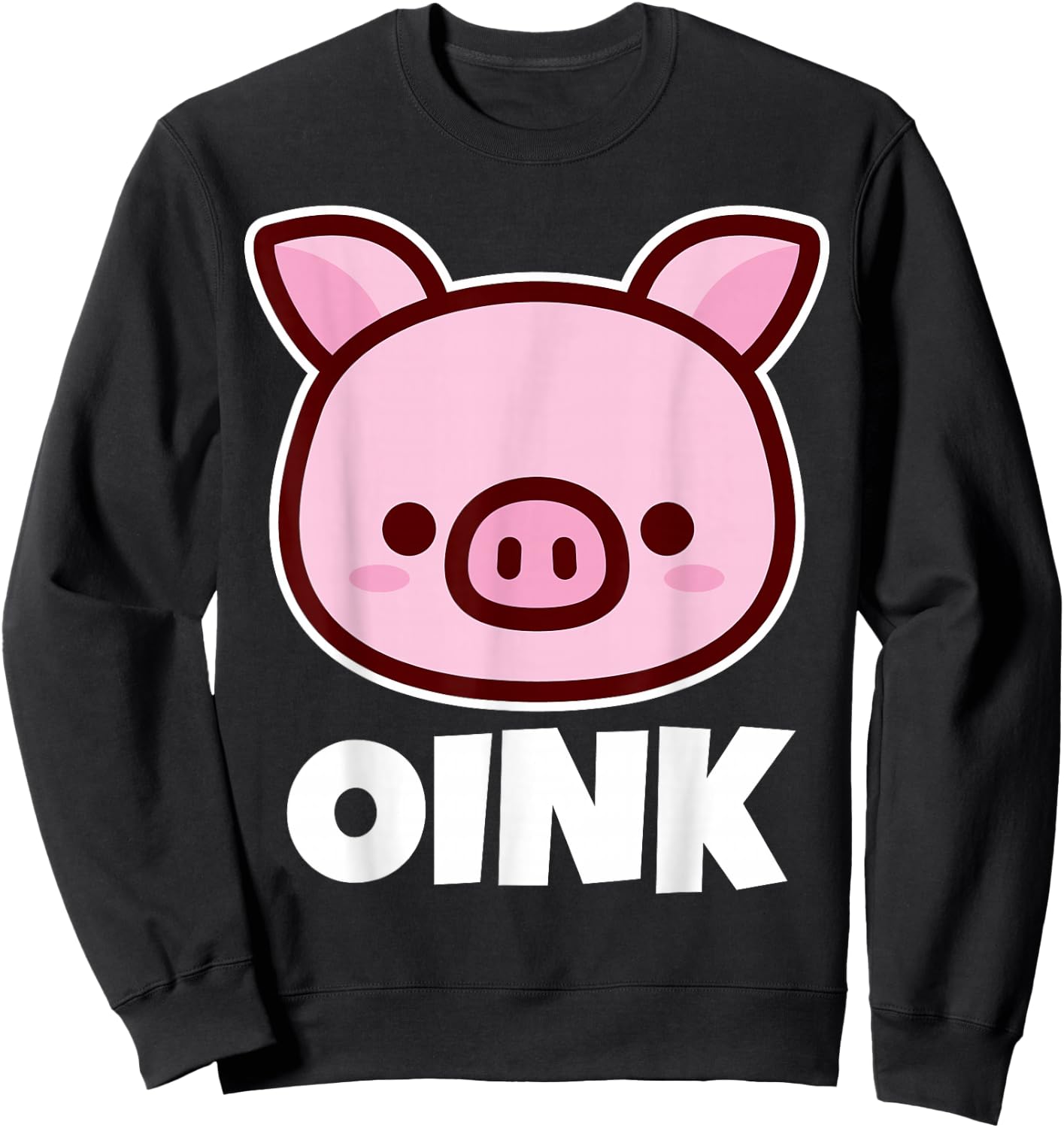 OINK Pig Stuff | Pig Lover Stuff | Kids Pig Sweatshirt - Sweatshirt | Black