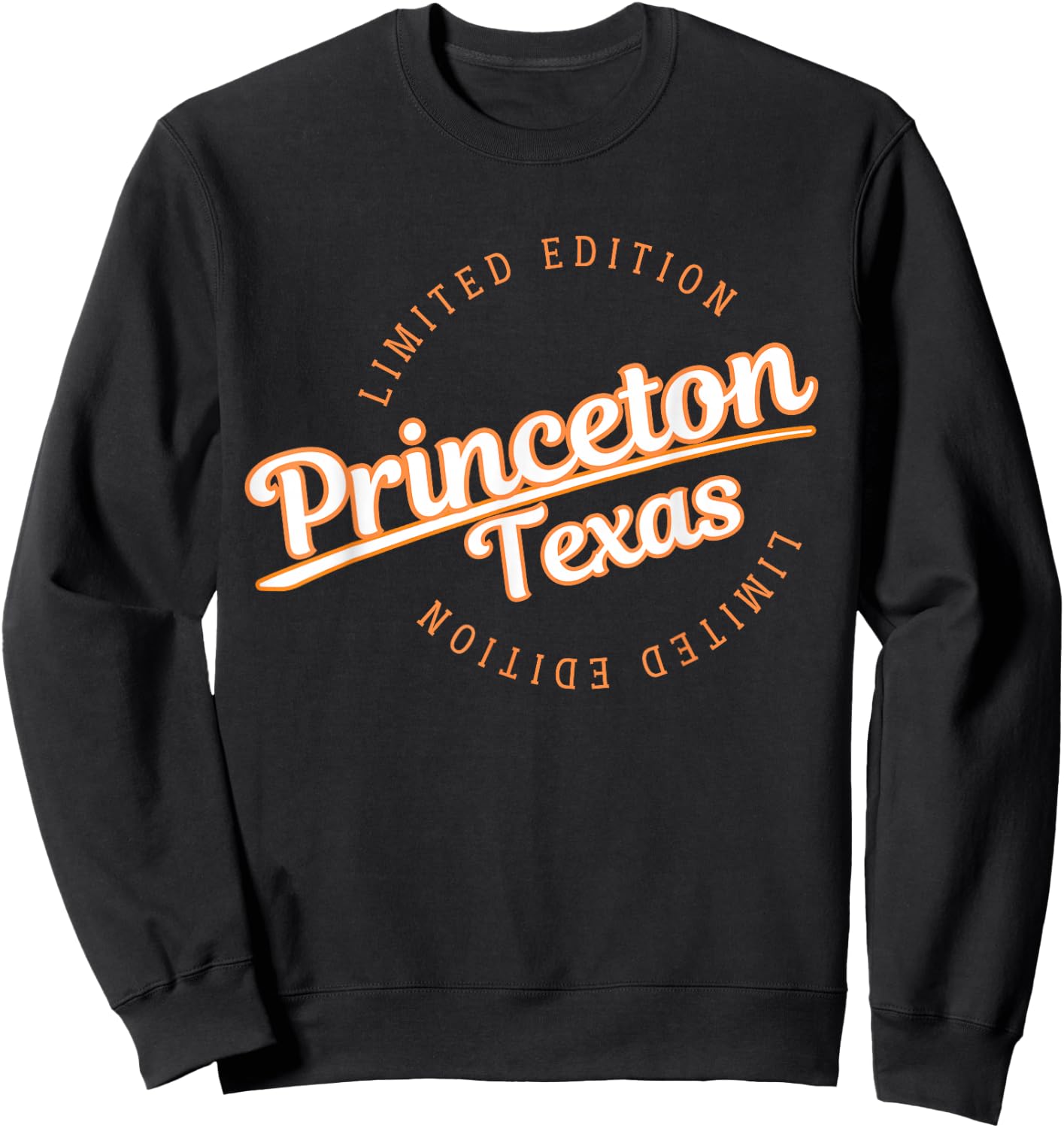 Retro Athletic Princeton TX Apparel Sweatshirt - Sweatshirt | Black