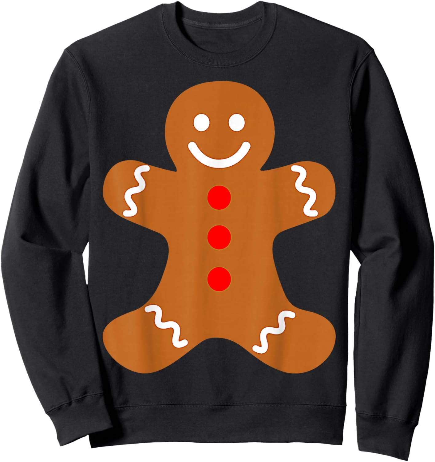 Gingerbread Man Sweatshirt - Sweatshirt | Black