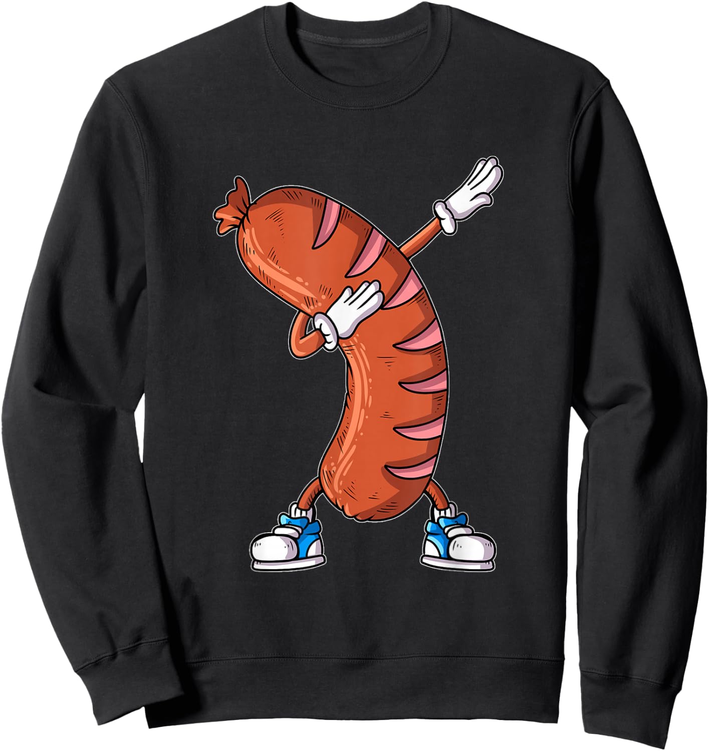 Grill Steak Grilling Sausage Dab Bockwurst Bratwurst Dabbing Sweatshirt - Sweatshirt | Black
