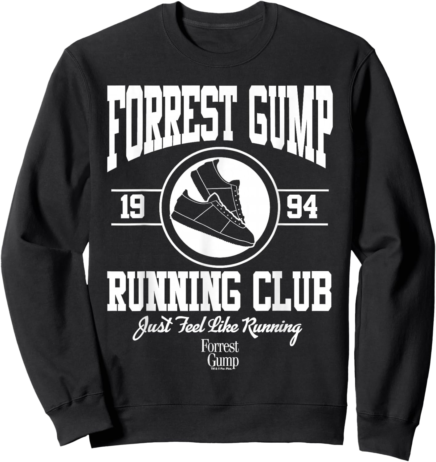 Forrest Gump Racing Club 1994 , Black, S Sweatshirt - Sweatshirt | Black