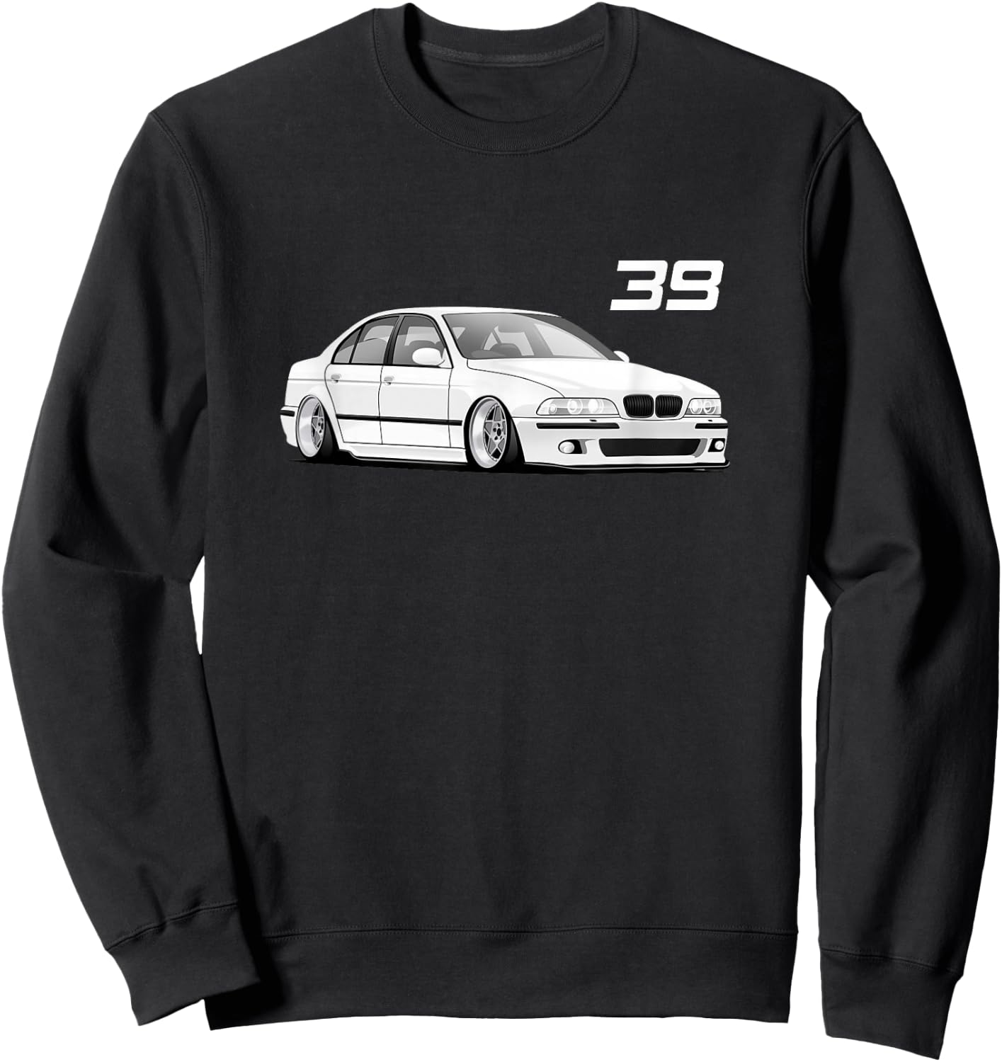 E39 5 Series - Simple Chest Design Sweatshirt - Sweatshirt | Black