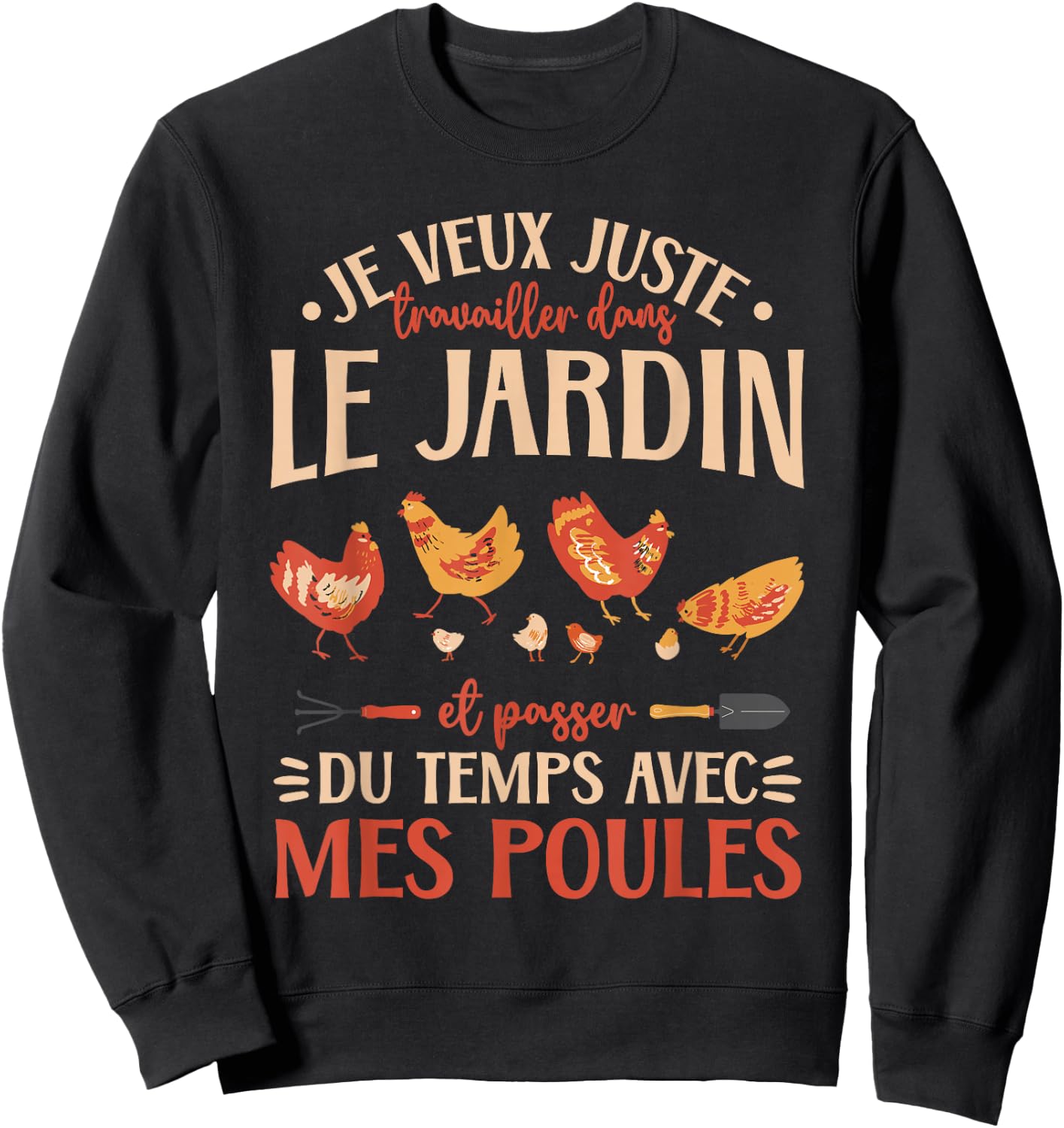Hen Poultry Gifts Of Hens , Black, S Sweatshirt - Sweatshirt | Black