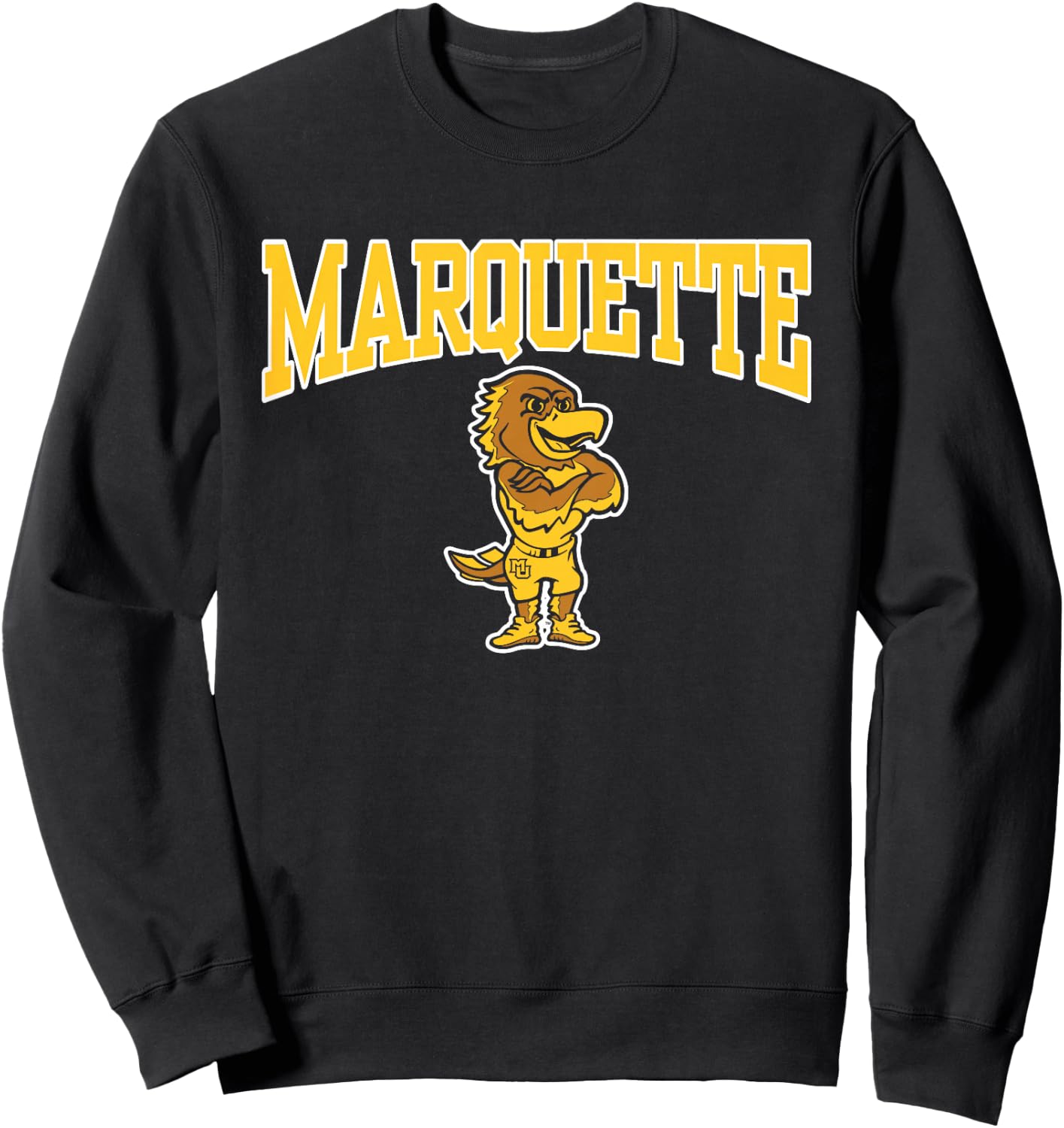 Kids Marquette Golden Eagles Kids Mascot Navy Officially Licensed Sweatshirt - Sweatshirt | Black
