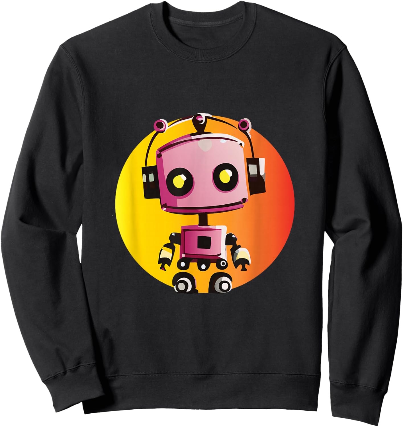 Kinder Roboter Sweatshirt - Sweatshirt | Black