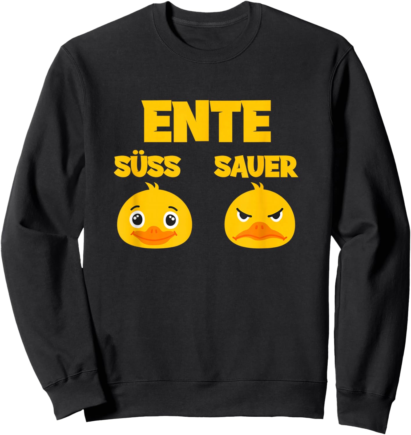 Ente Süß - Sauer lustig witzig Koch Landwirt Sweatshirt - Sweatshirt | Black