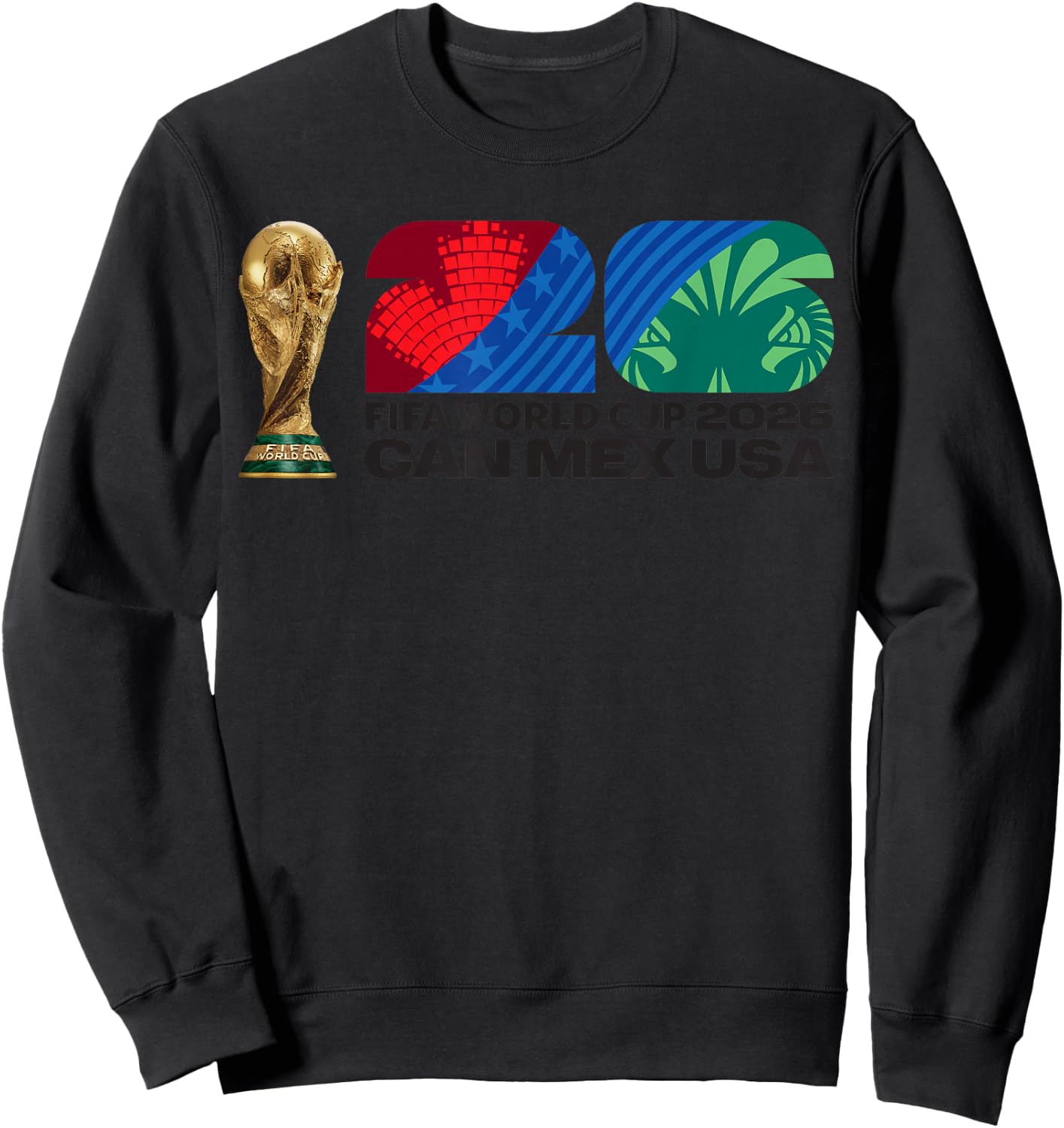 FIFA World CUP26 FIFA Host Country Trophäe Farbe Sweatshirt - Sweatshirt | Black