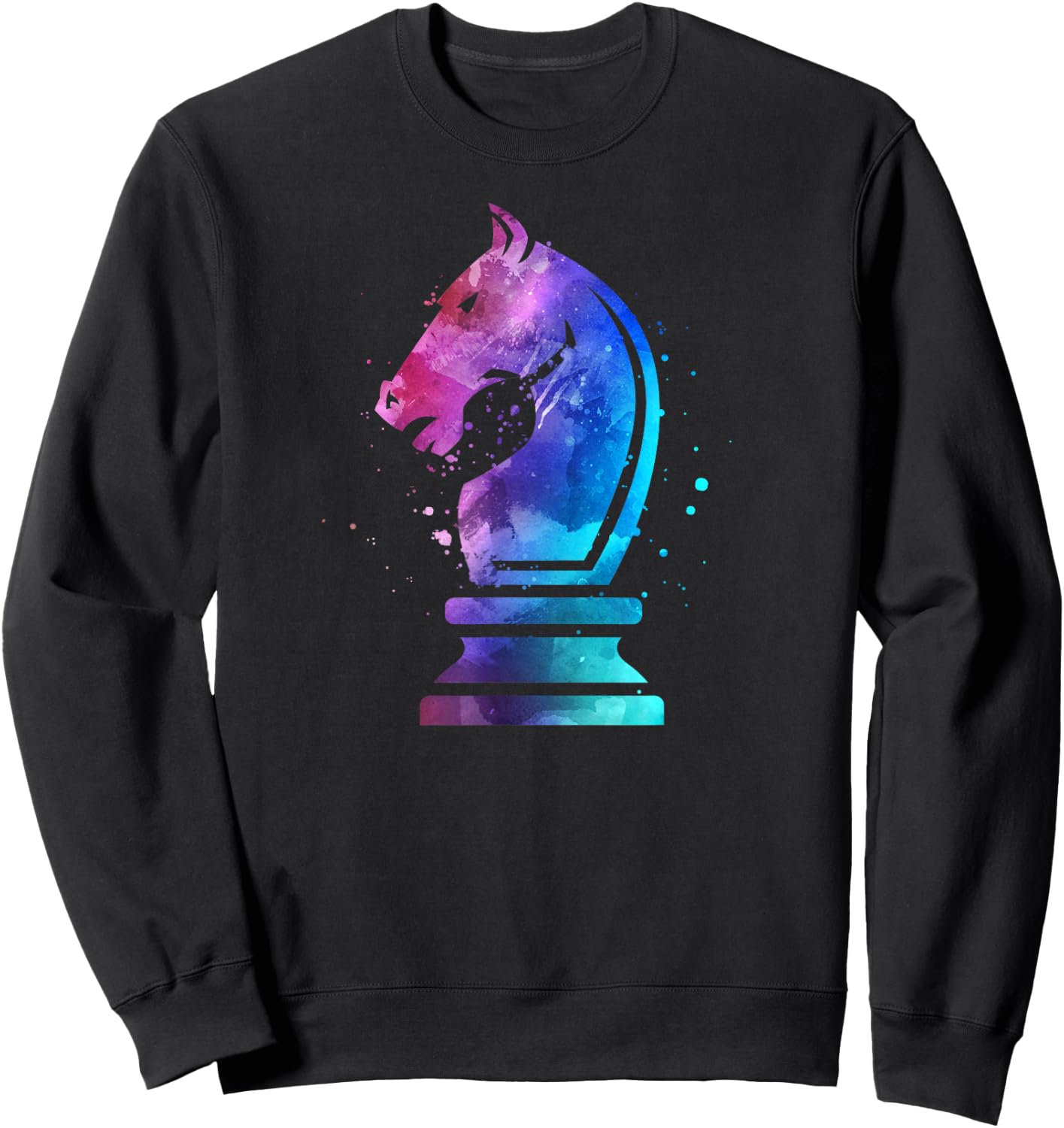 Chess Piece Knight Gift Chess Lover Player Women Girls Sweatshirt - Sweatshirt | Black