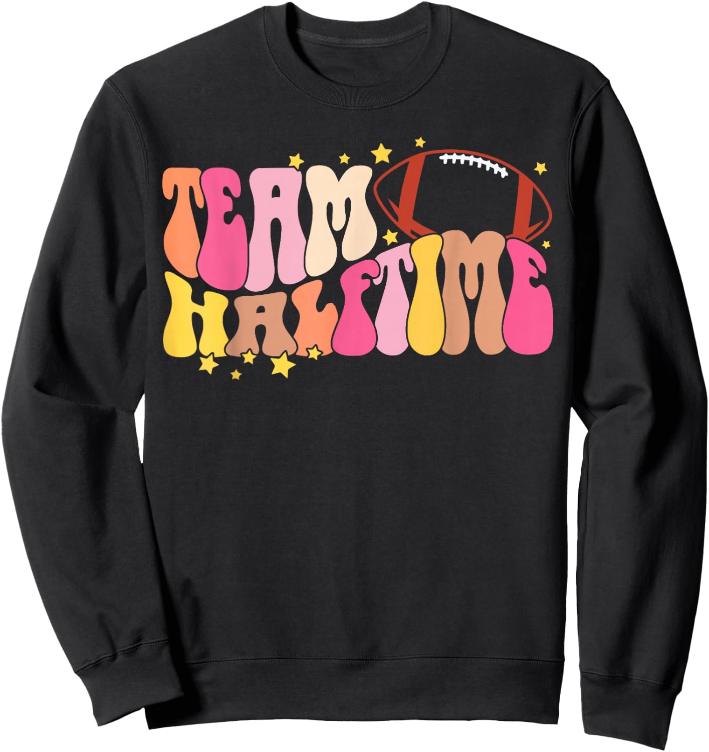 Team Halftime Super Football Day Group Matching Sweatshirt - Sweatshirt | Black