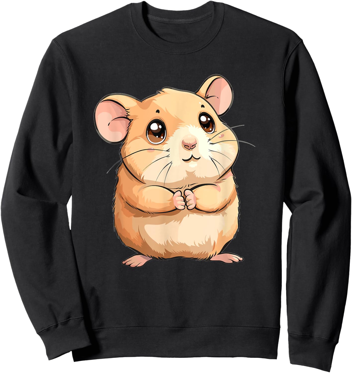 Cute Hamster I Kids Hamster Sweatshirt - Sweatshirt | Black