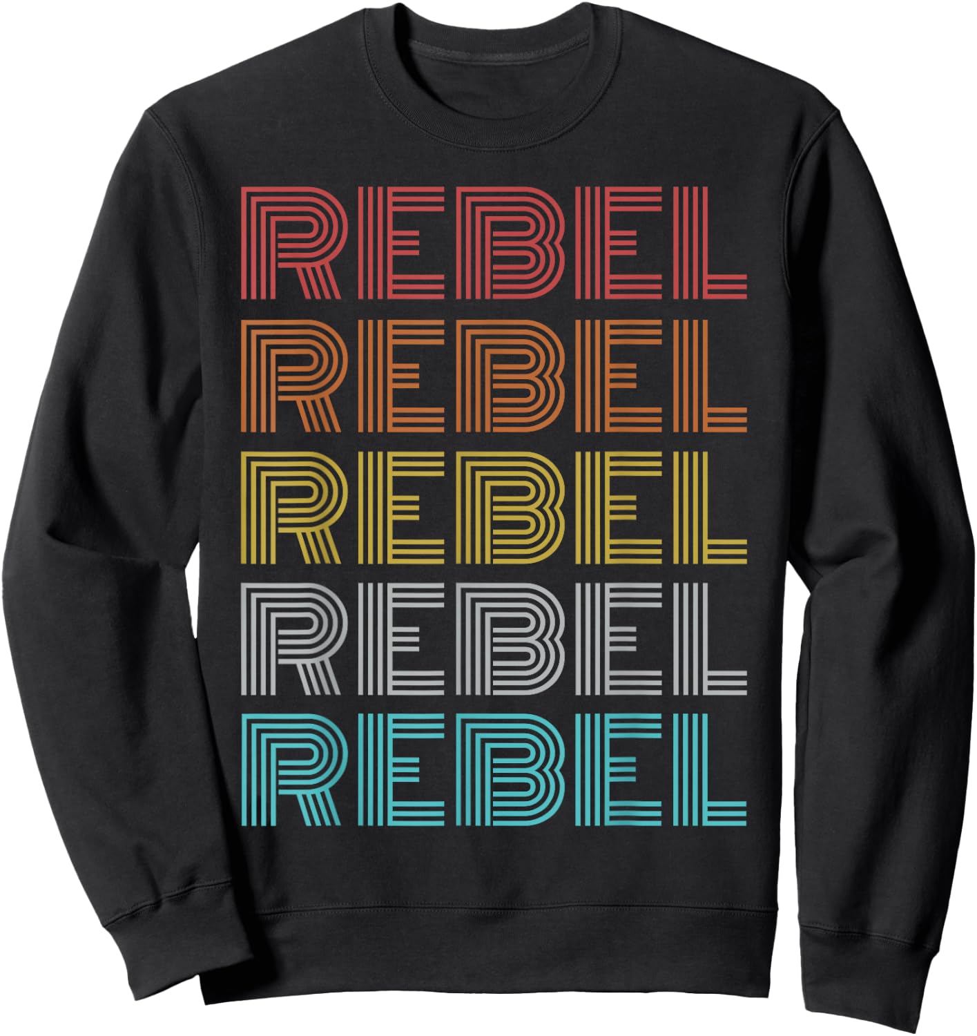 Retro Vintage Rebel Sweatshirt - Sweatshirt | Black
