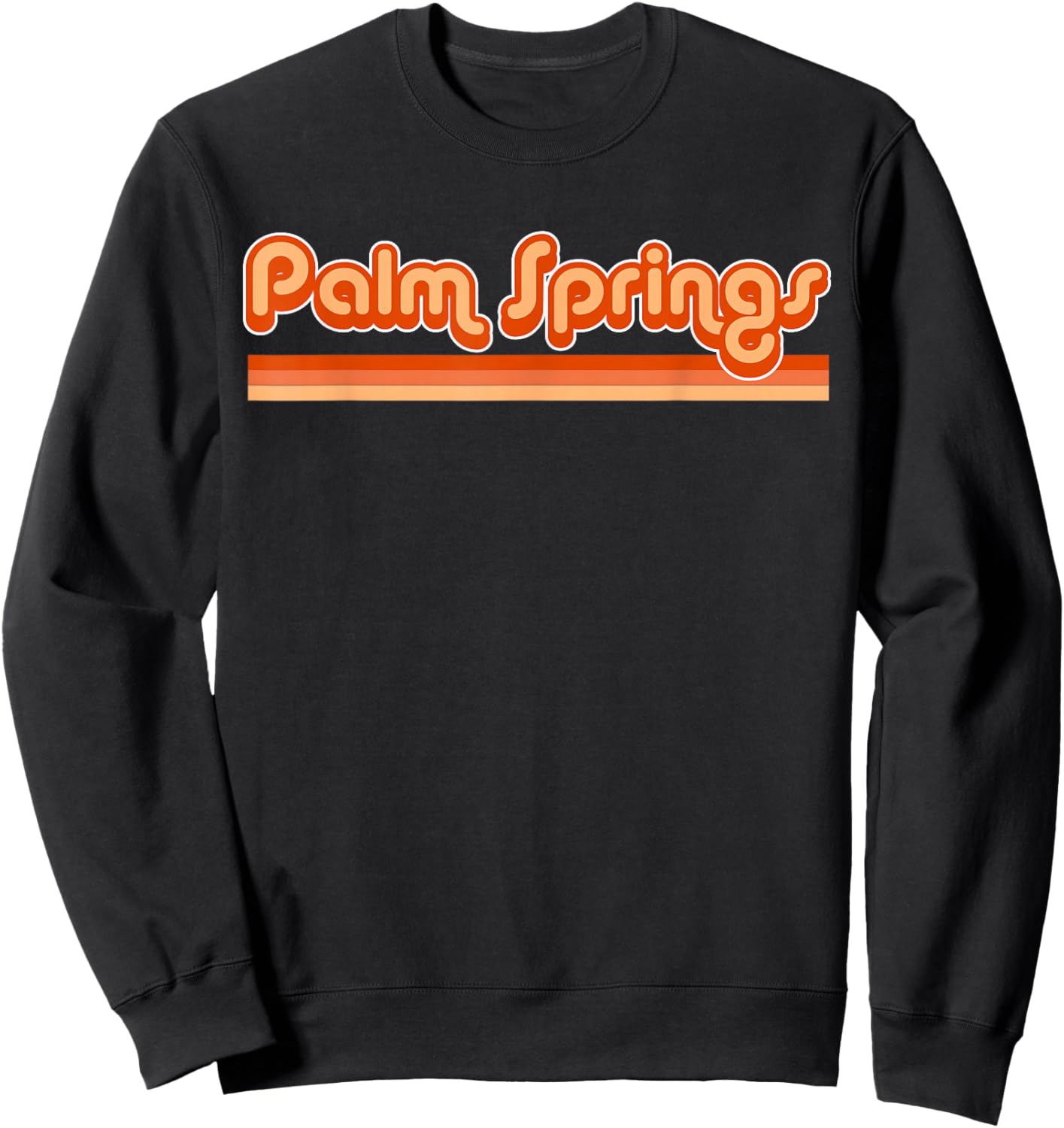 Palm Springs Shirt Retro 70s Sweatshirt - Sweatshirt | Black