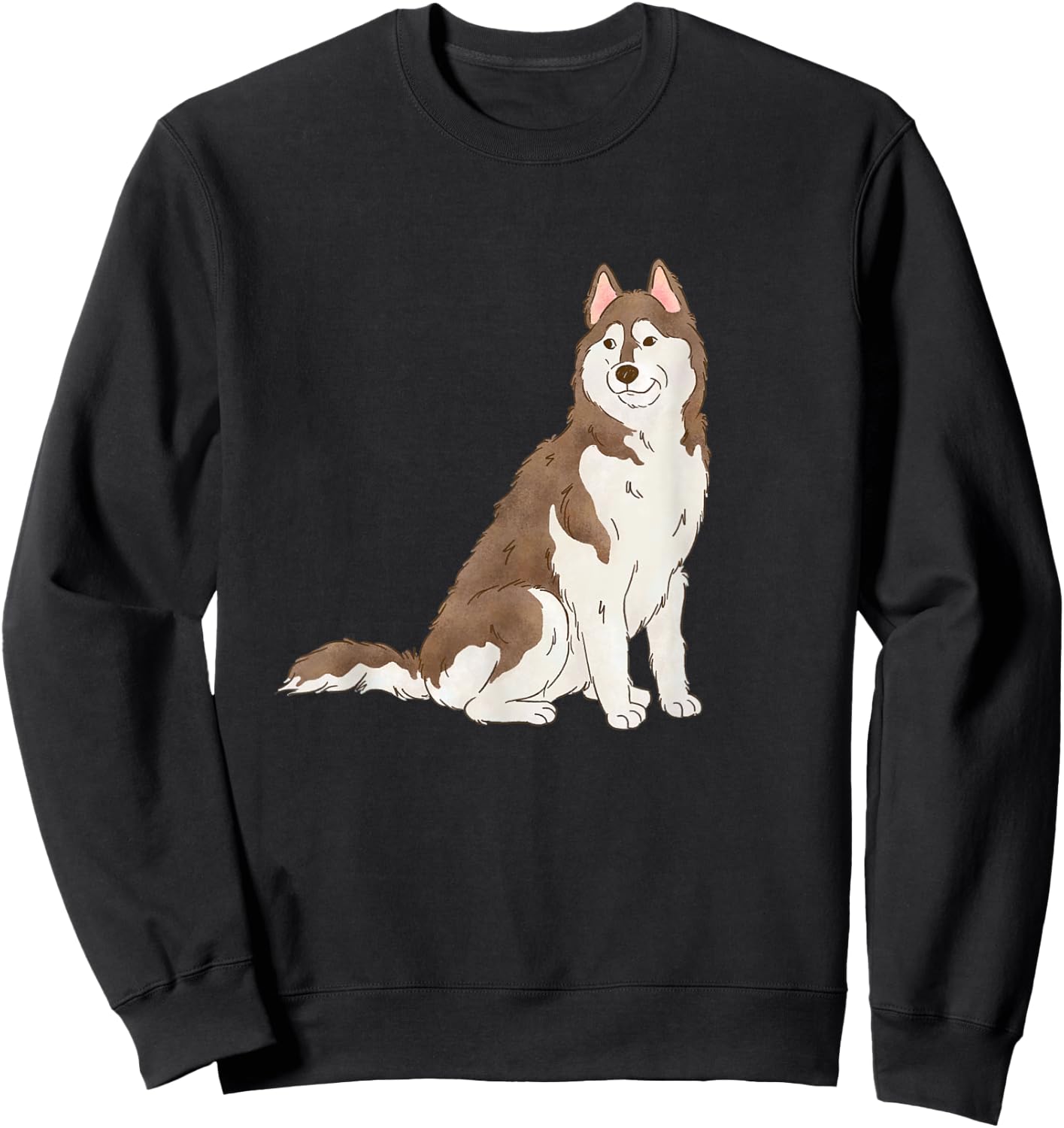 Copper Siberian Husky Lovers Husky Dog Mom Sweatshirt - Sweatshirt | Black
