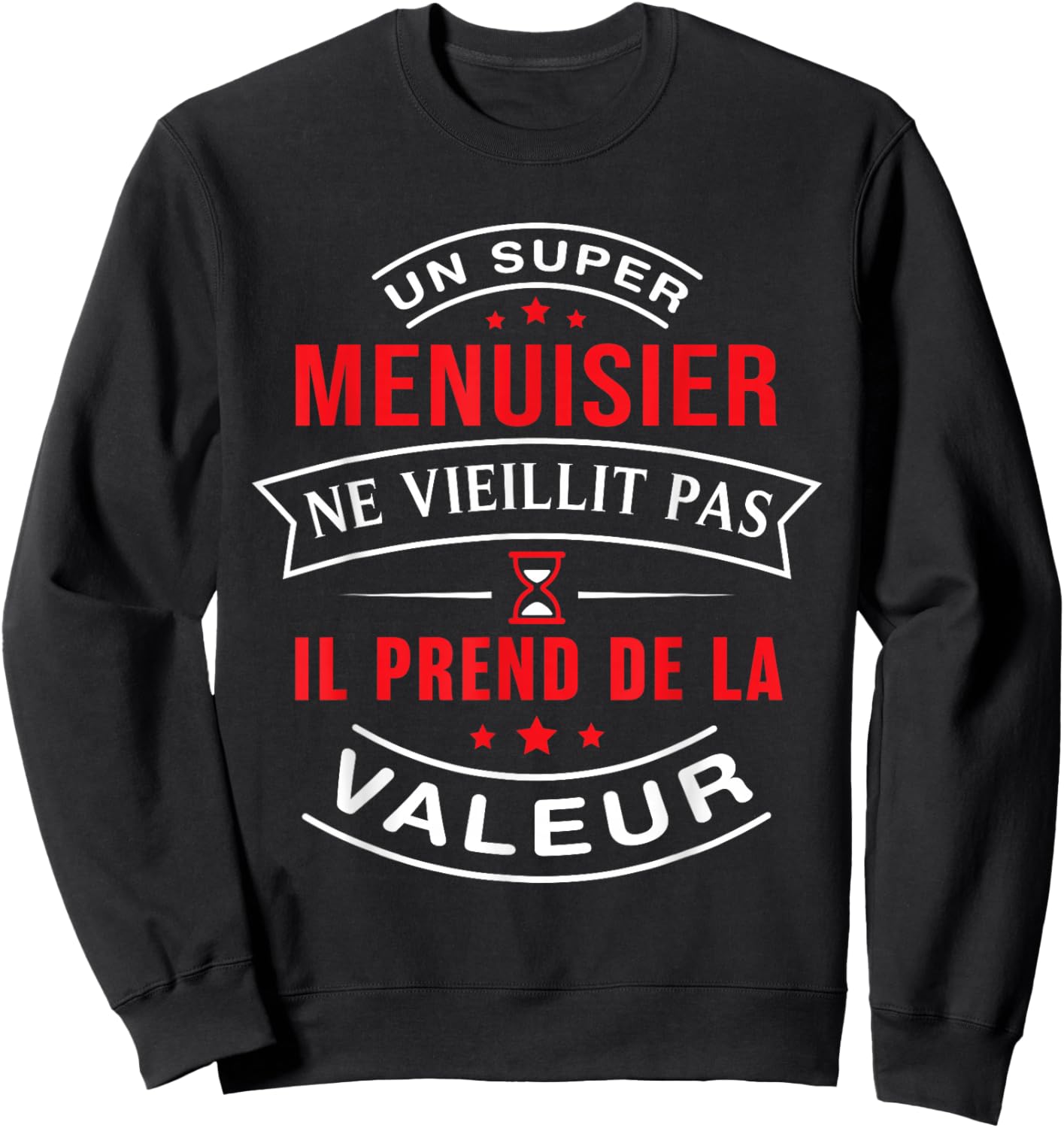A Super Carpenter Does Not Age Gift Carpenter , Black, S Sweatshirt - Sweatshirt | Black