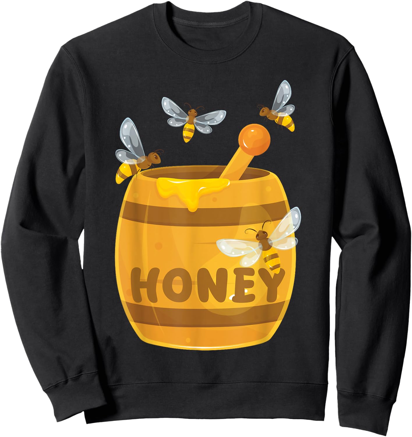 Honey Beekeeper Bees Buzzing Sweet Sweatshirt - Sweatshirt | Black