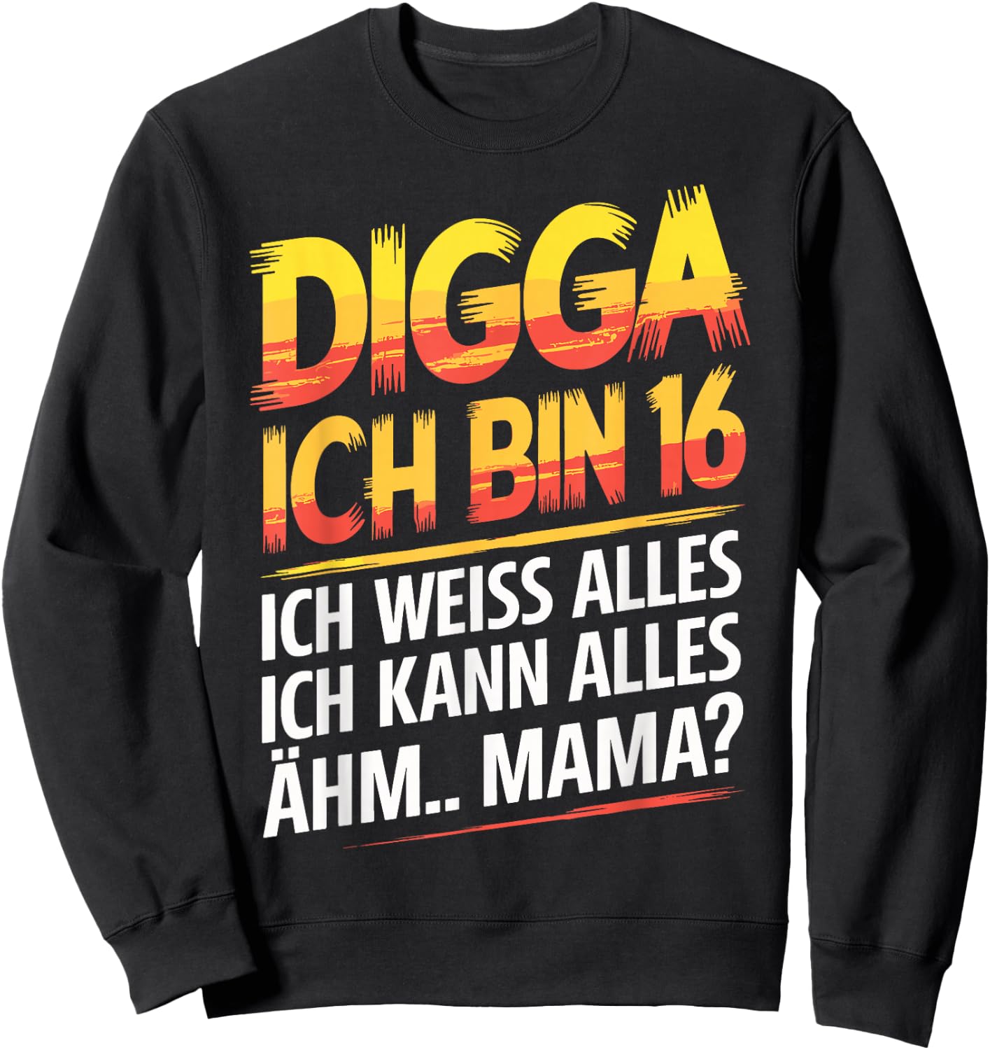 16th Birthday Boy Girl 16 Years 2009 Funny Gift , black Sweatshirt - Sweatshirt | Black