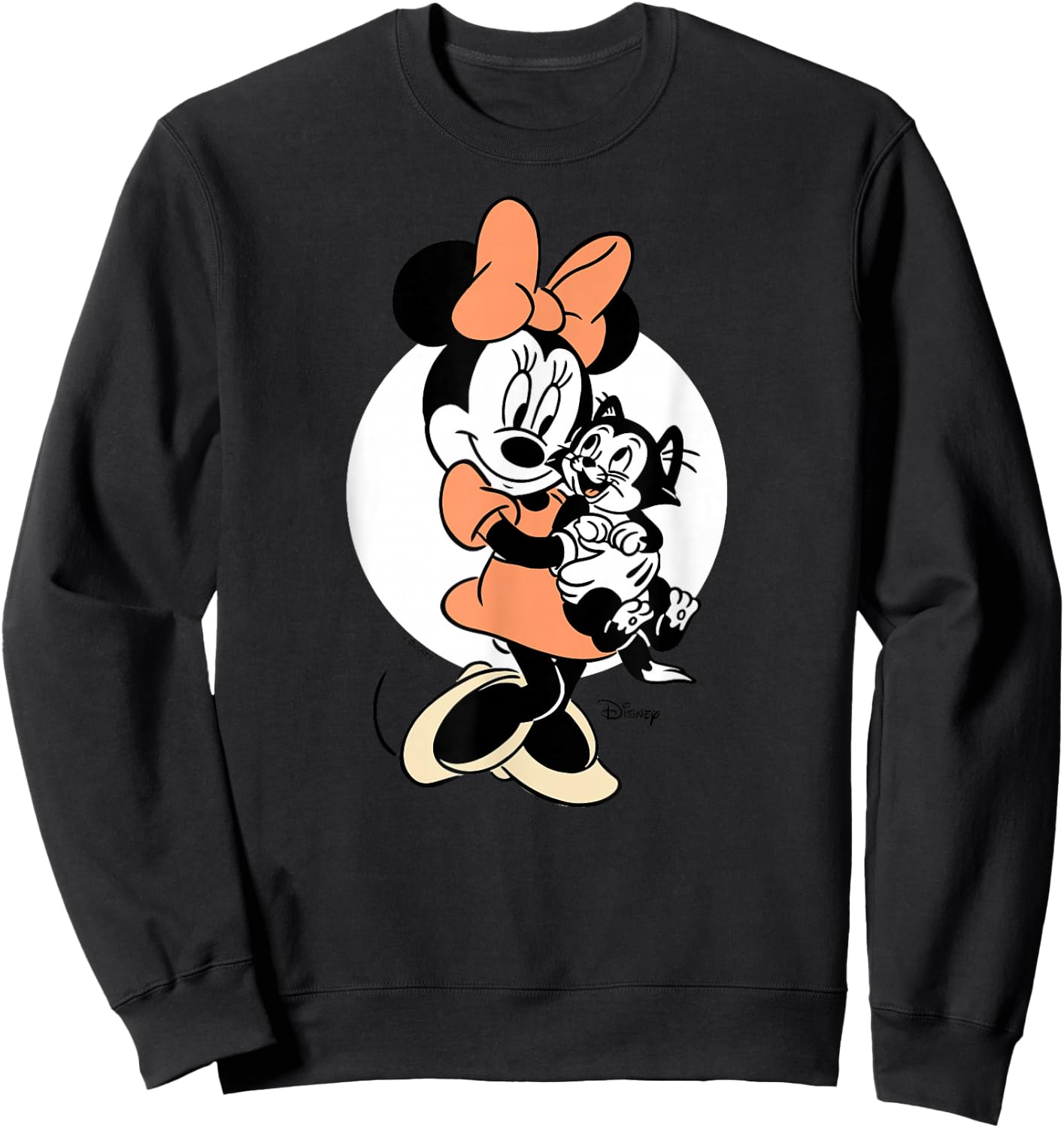 Minnie Mouse - Pinocchio Figaro Tuxedo Cat Sweatshirt - Sweatshirt | Black