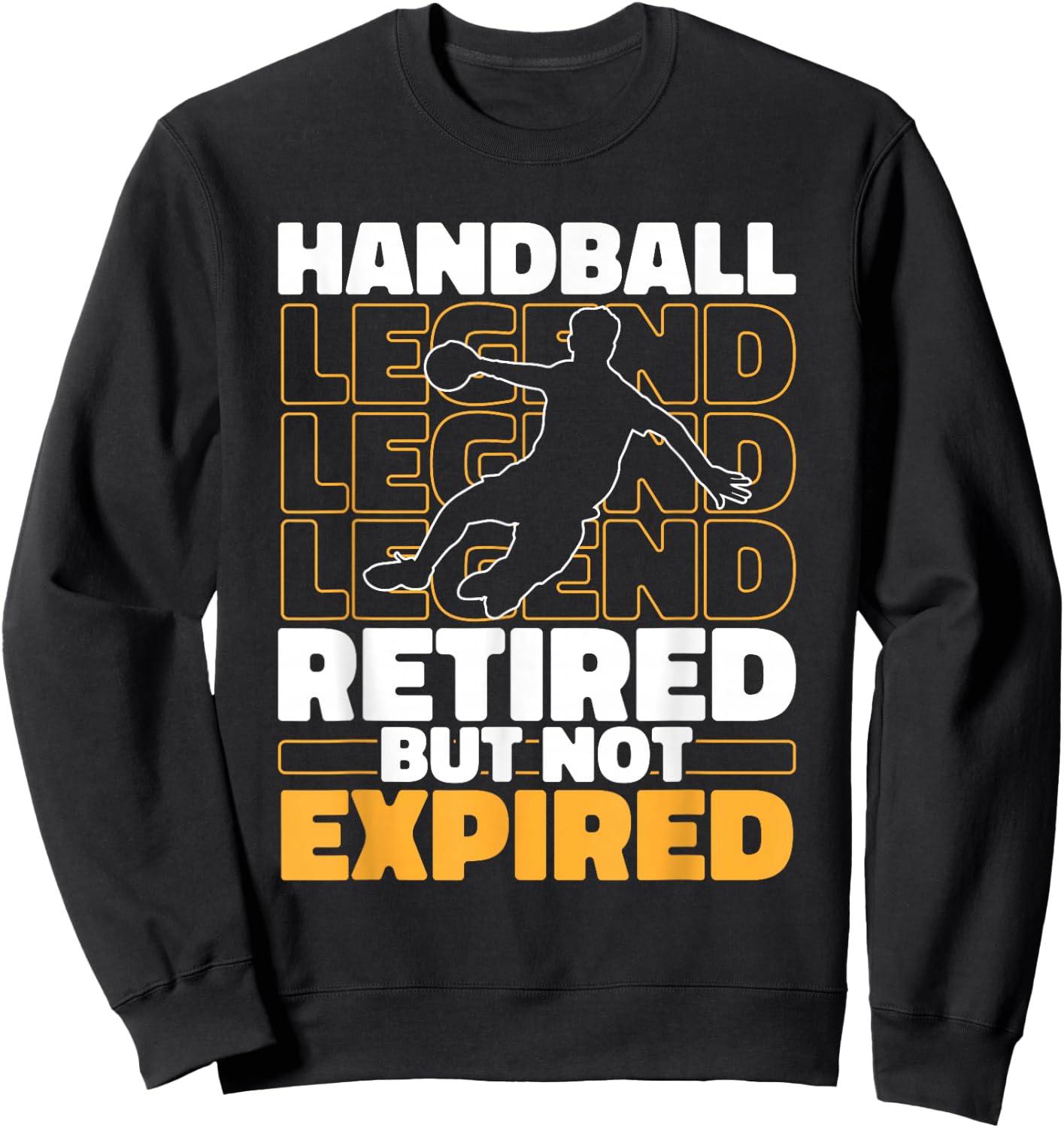 Handball Im Ruhestand Spieler Sport Verein - Handballer Sweatshirt - Sweatshirt | Black