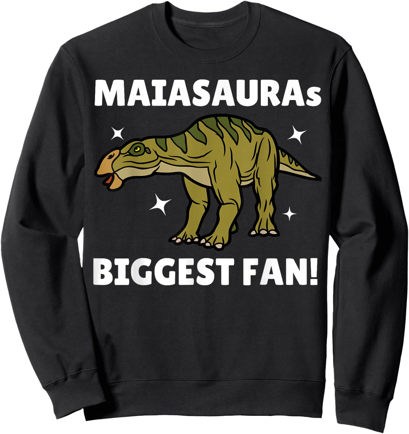 Funny Maiasaura Sweatshirt - Sweatshirt | Black