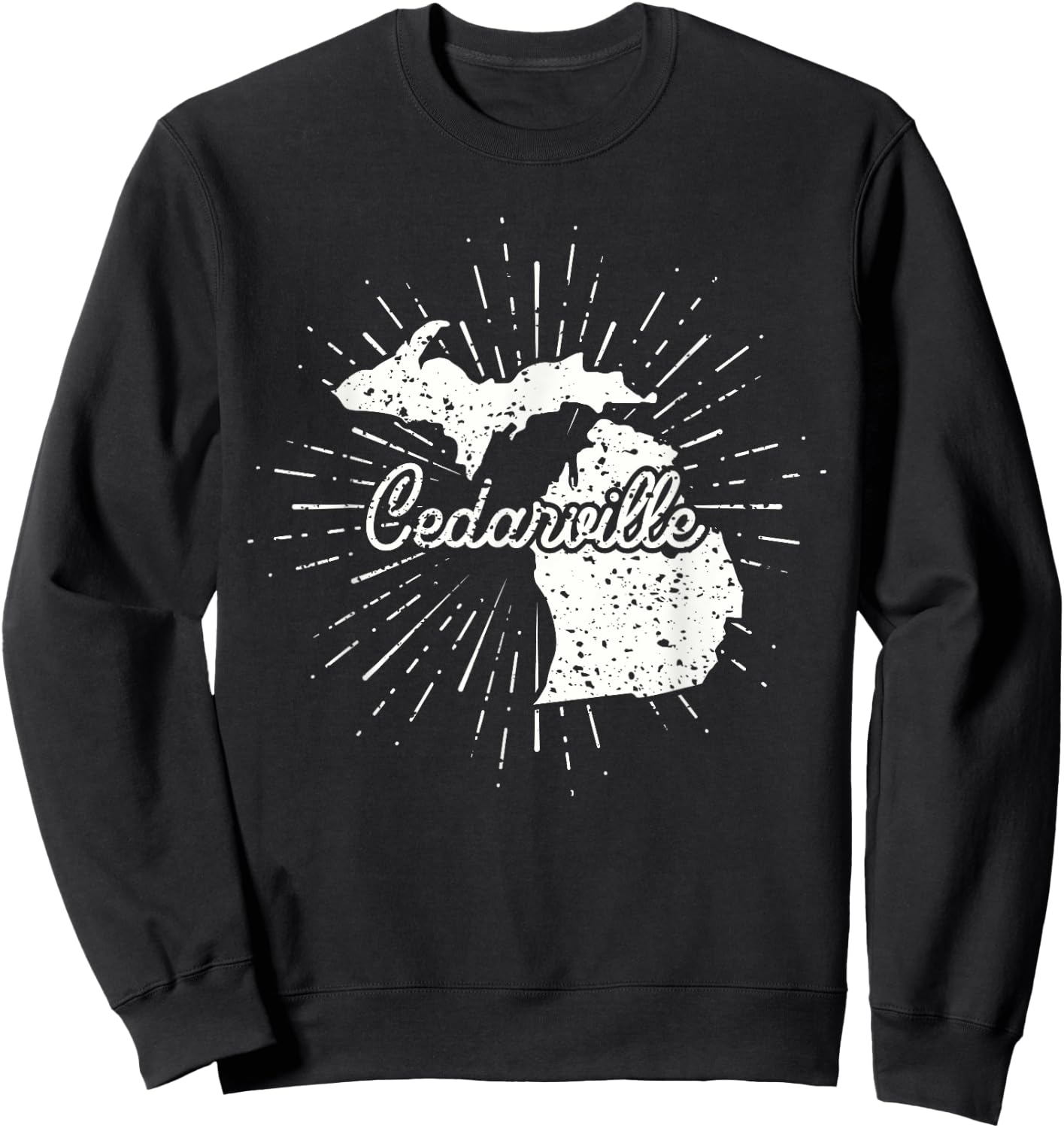 Cedarville Michigan MI Sweatshirt - Sweatshirt | Black