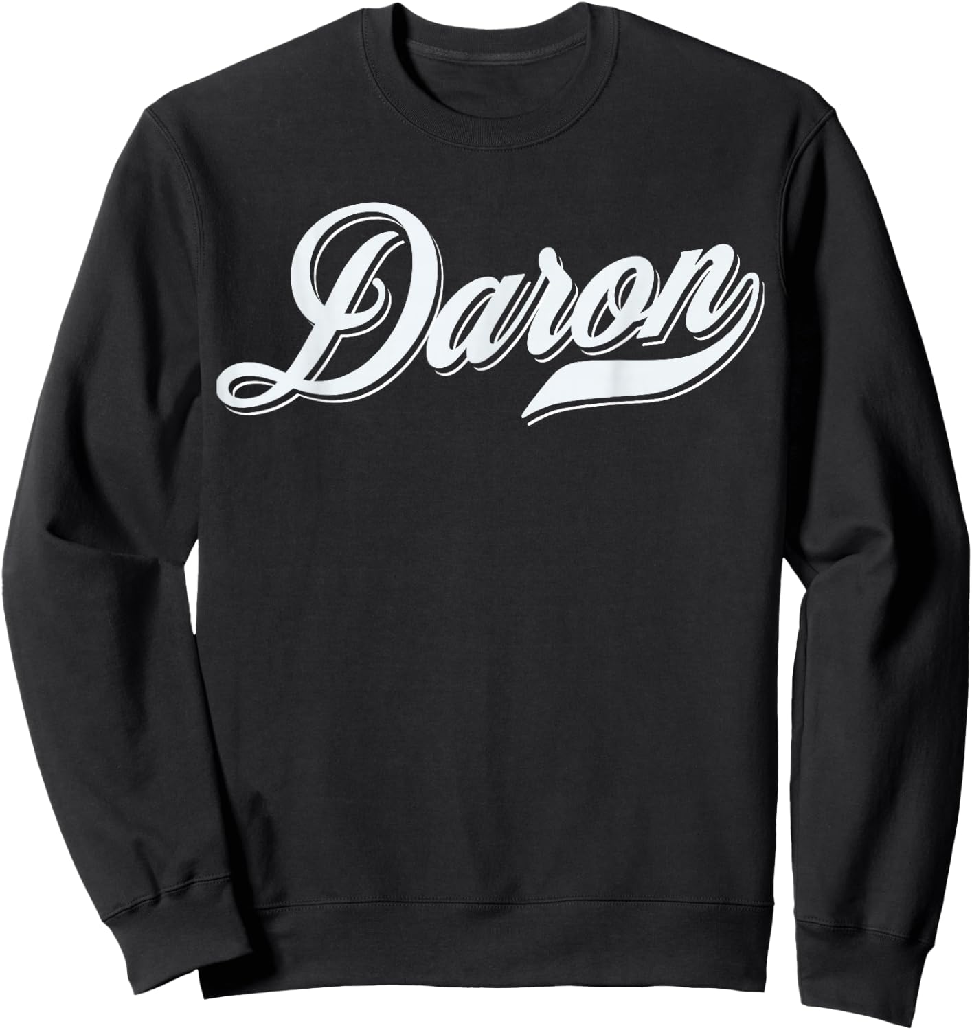 Man Boys Funny Gift Humour Name For Daron , Black, S Sweatshirt - Sweatshirt | Black
