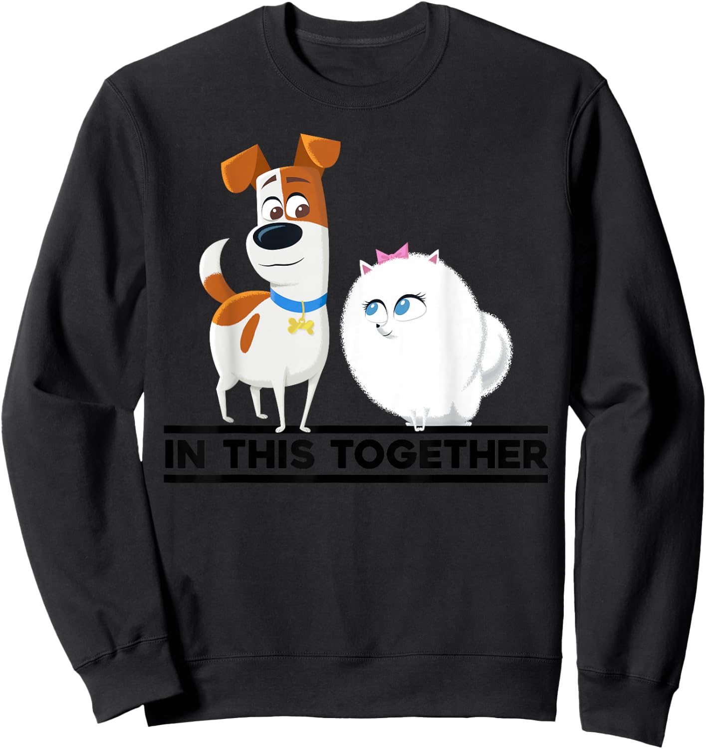 Secret life of Pets 2 - Max and Gidget In This Together Sweatshirt - Sweatshirt | Black