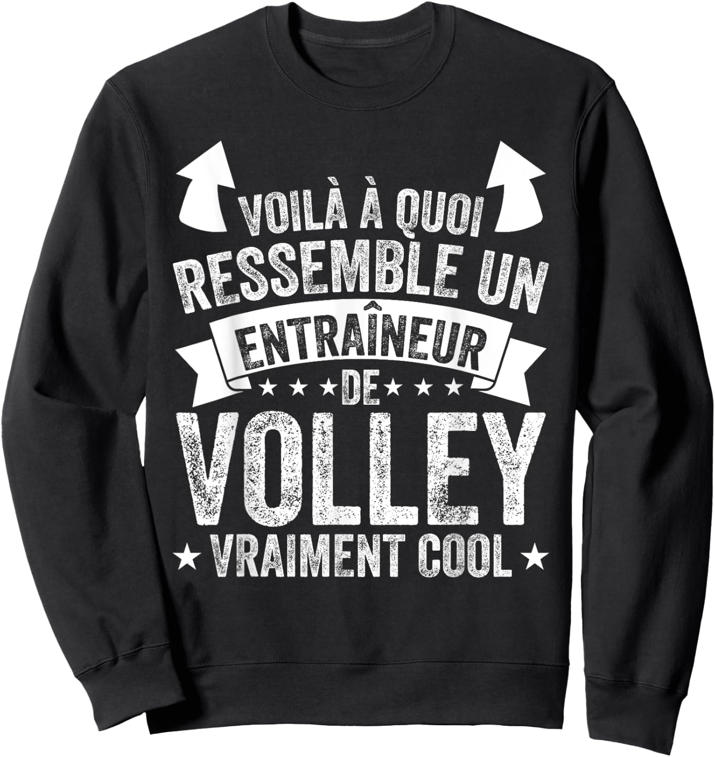 Coach Volleyball Un Entraîneur De Volley Vraiment Cool Sweatshirt - Sweatshirt | Black