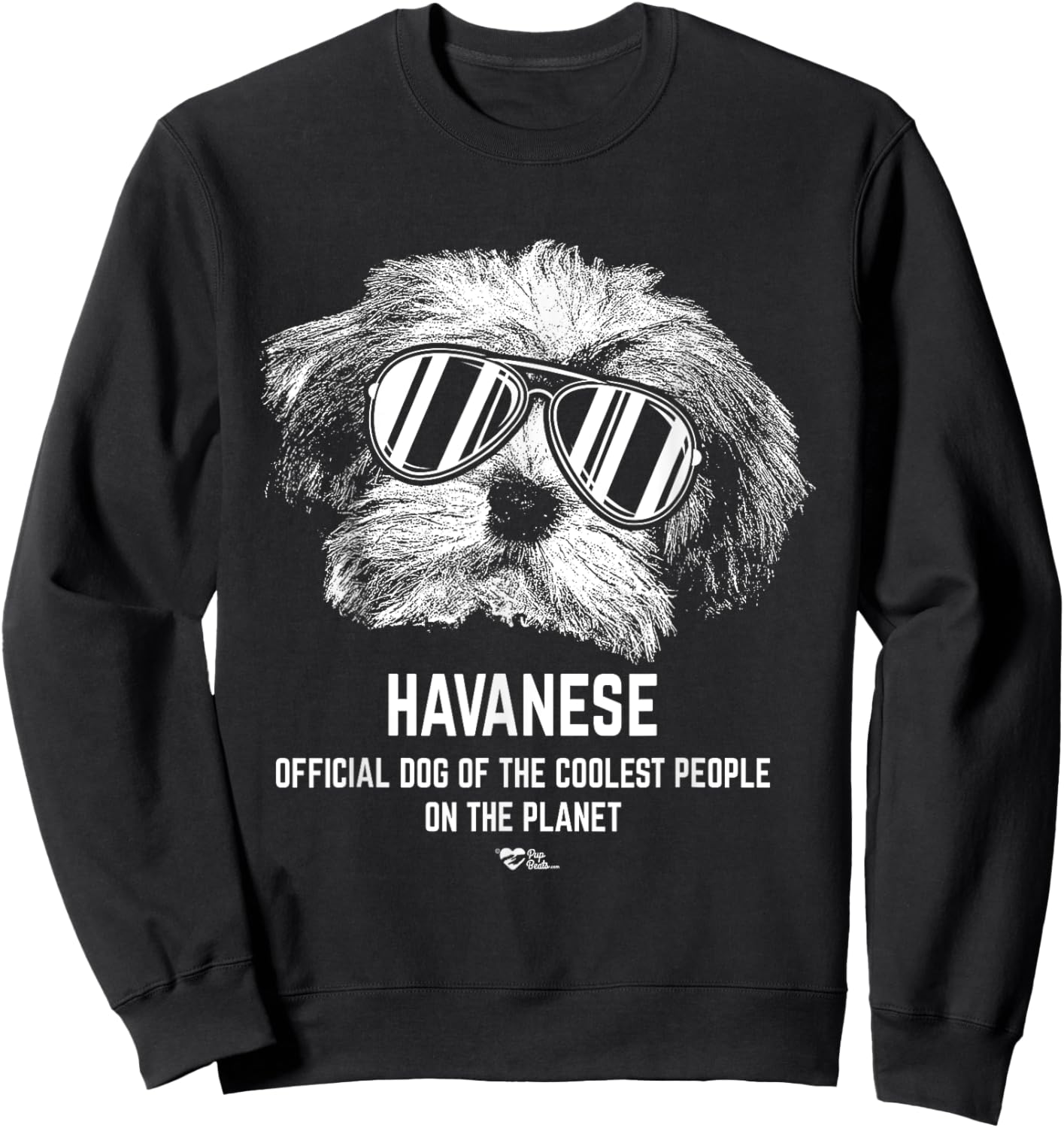Havanese Official Dog of the Coolest Pup Lovers Women Sweatshirt - Sweatshirt | Black