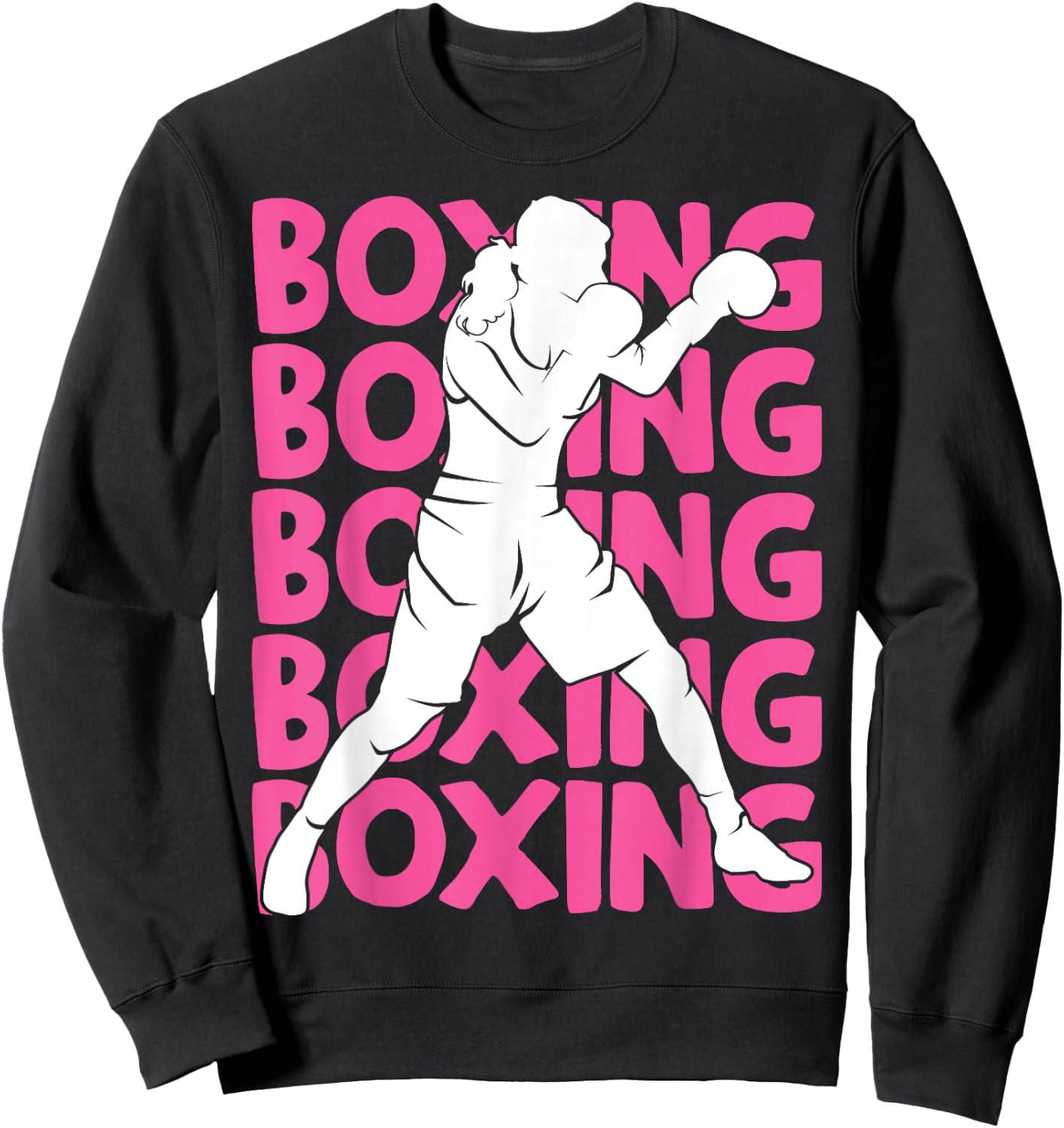 Boxing Boxer Girls Children Women Sweatshirt - Sweatshirt | Black