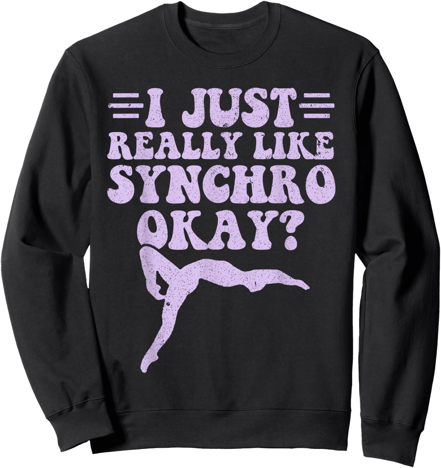 Synchro Synchronized Swimming Sweatshirt - Sweatshirt | Black