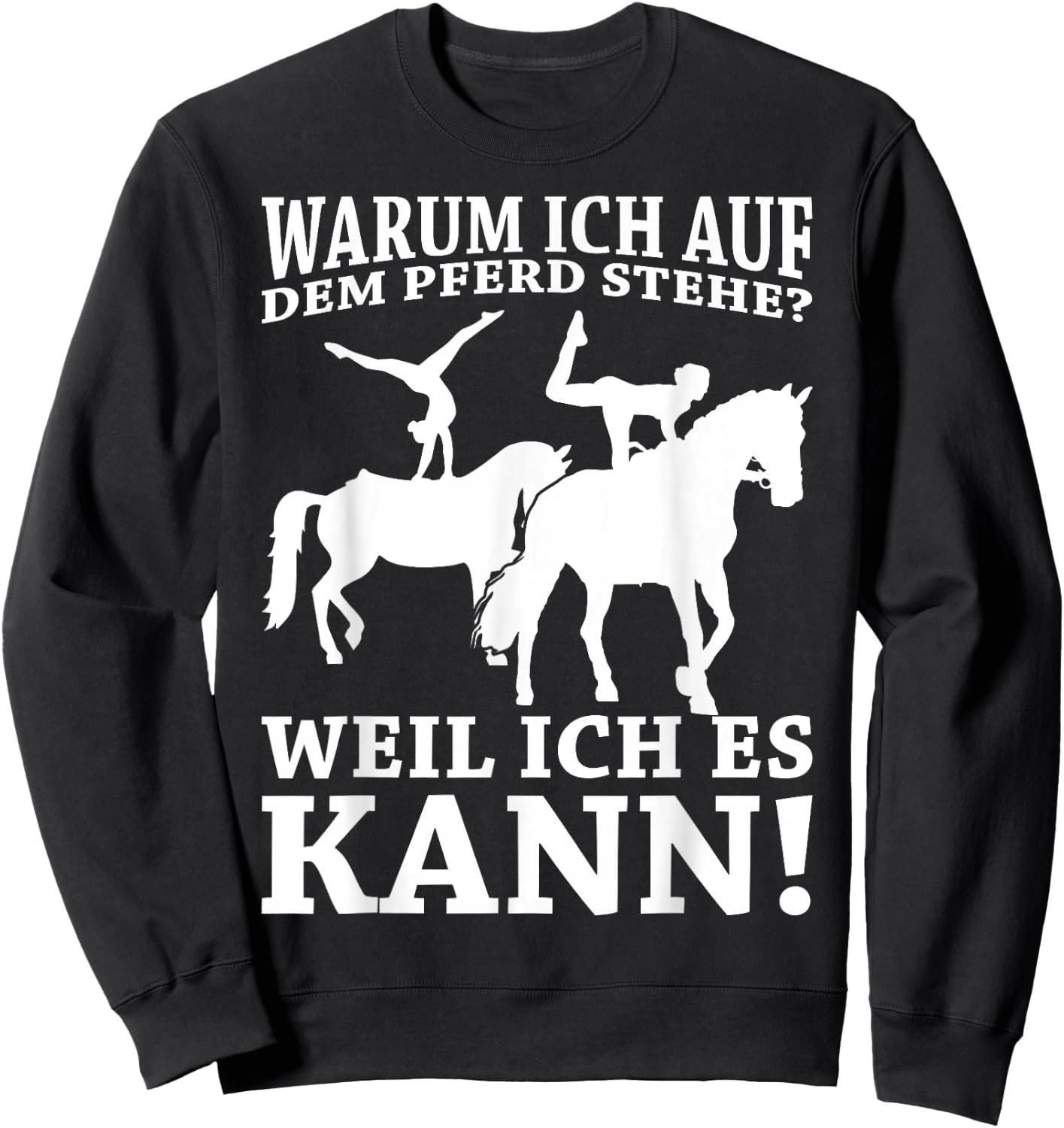 Women's Horse Vaulting Girls' , black Sweatshirt - Sweatshirt | Black