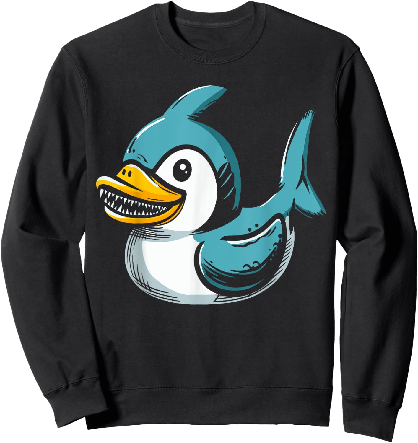 Shark Rubber Duck Sweatshirt - Sweatshirt | Black