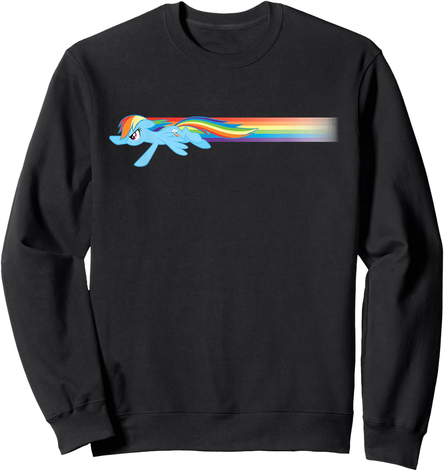My Little Pony Rainbow Dash Flying Sweatshirt - Sweatshirt | Black