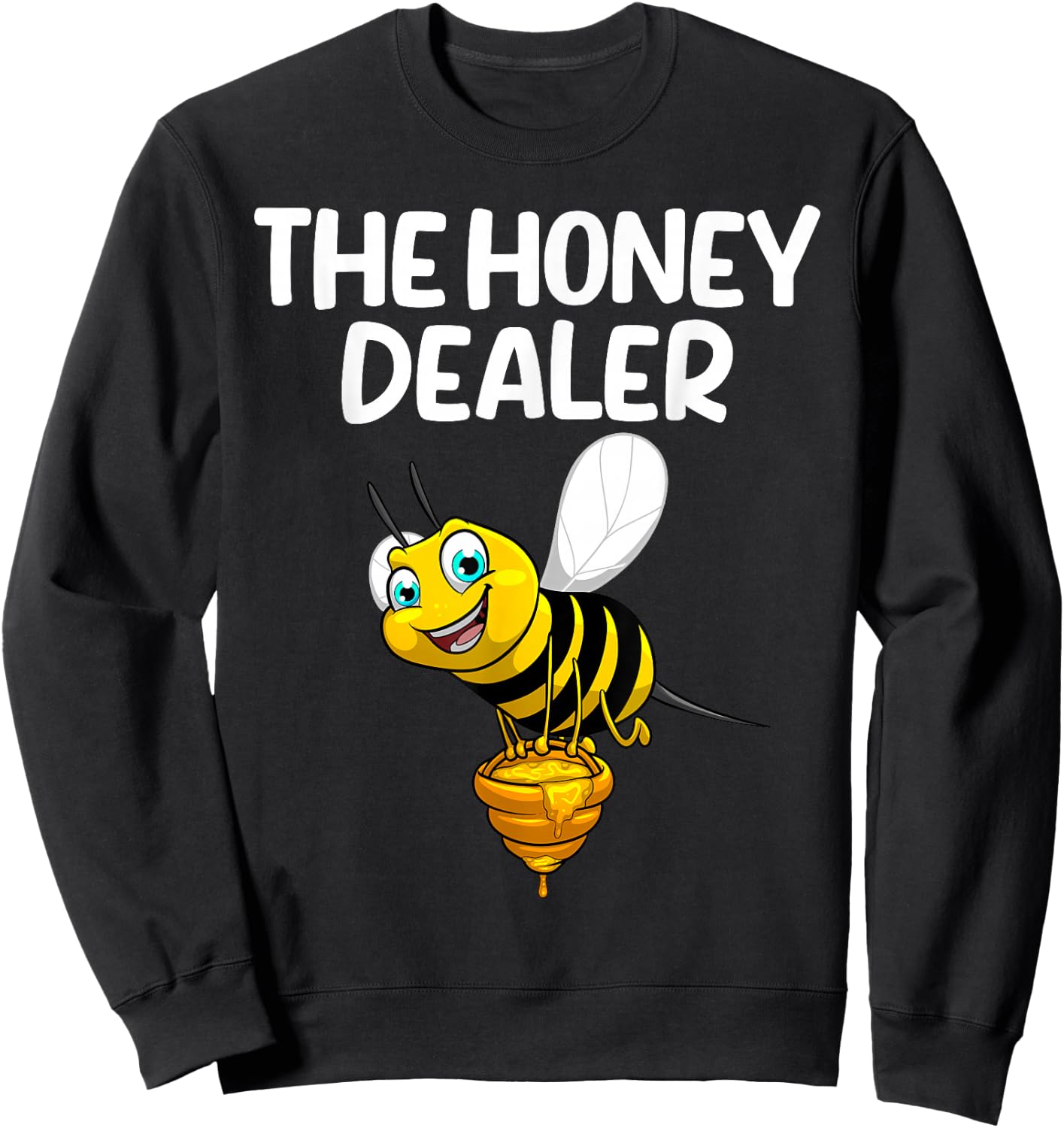 Bee Art Women Honey Bee Keeper Honeycomb Beekeeping Sweatshirt - Sweatshirt | Black