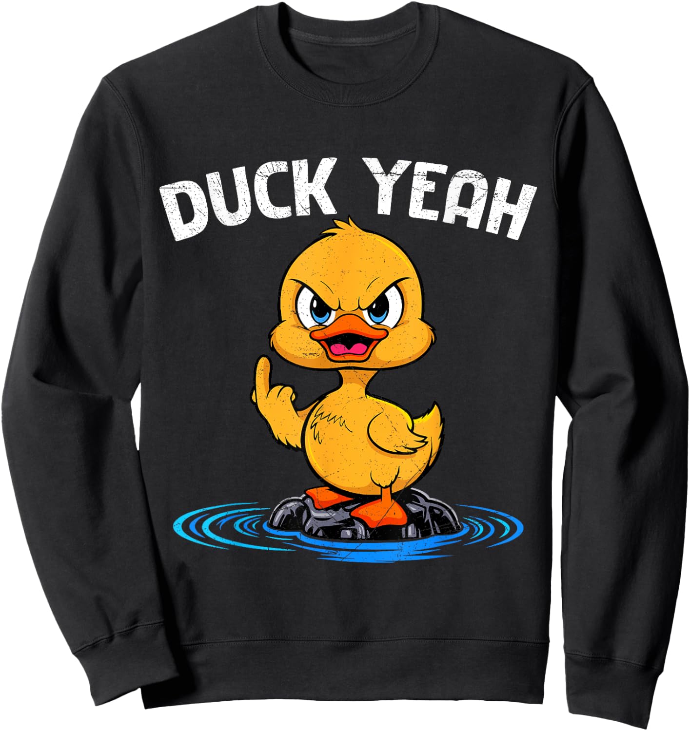 Carnival Ducks DUCK YEAH Funny Carnival Duck Costume Sweatshirt - Sweatshirt | Black