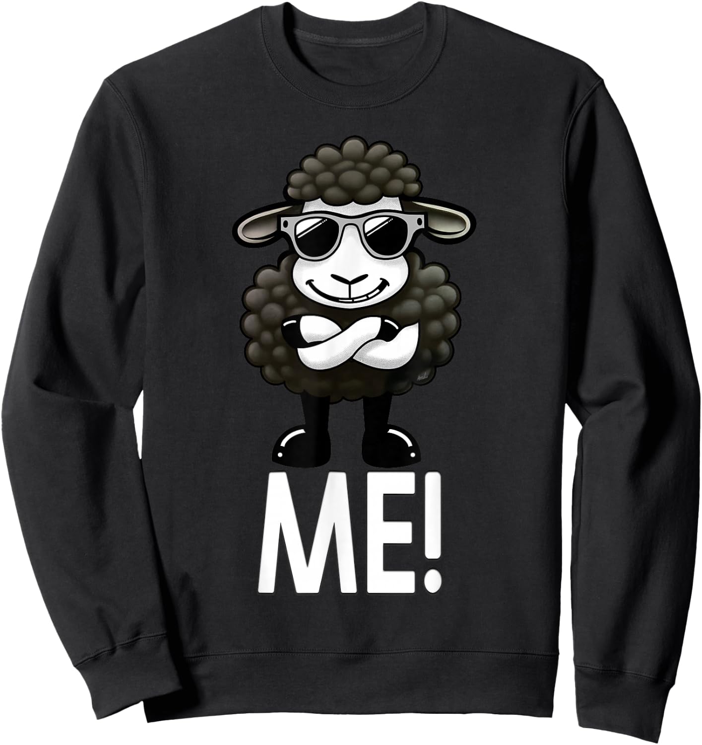 Me - Black Sheep: Proudly Unique. Black Sheep of the Family. Sweatshirt - Sweatshirt | Black
