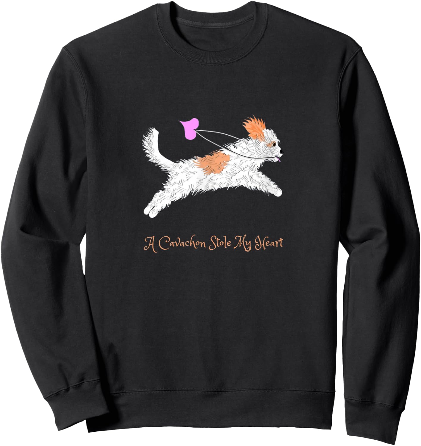Cavachon Dog Owner Themed Gift Mum Dad Child Gifts Sweatshirt - Sweatshirt | Black