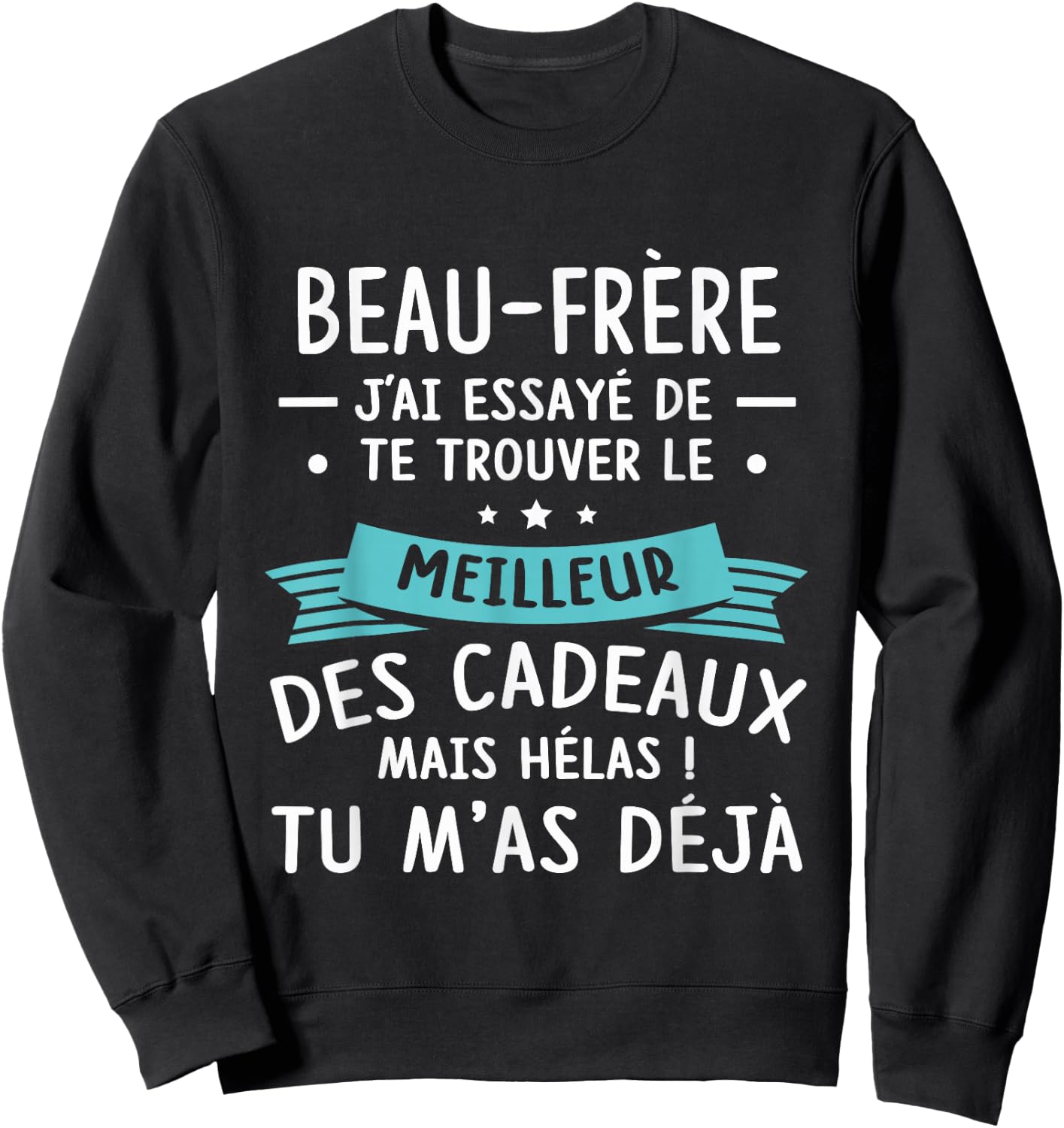 Funny Funny Christmas Gift For The Law Brother, Black, S Sweatshirt - Sweatshirt | Black