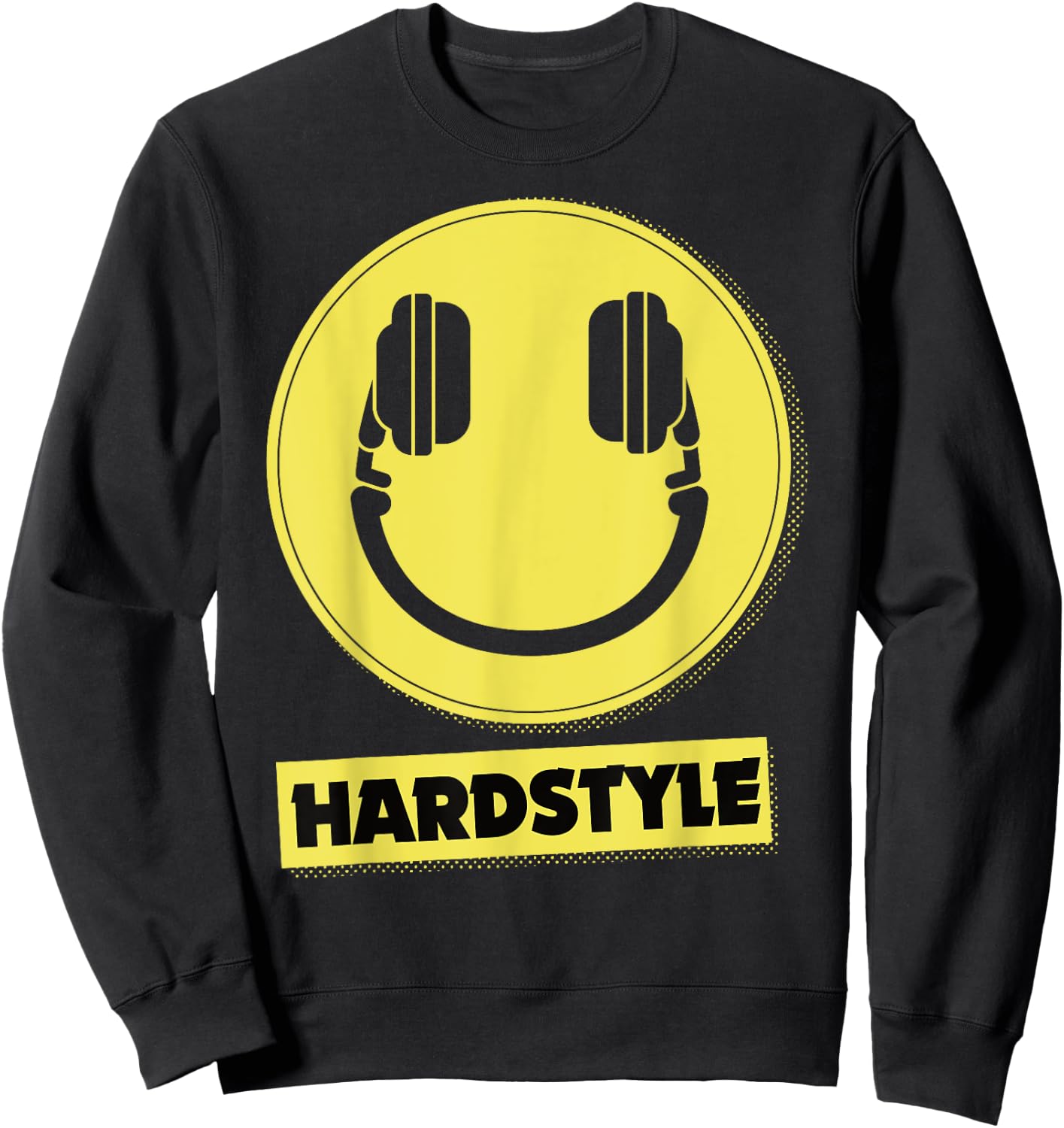 Techno Rave Hardstyle Merch for Festival/Party Hardstyle , Black, S Sweatshirt - Sweatshirt | Black