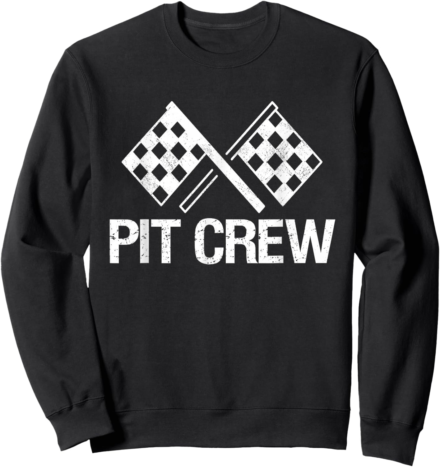 Pit Crew for Racing Car Parties Small Sweatshirt - Sweatshirt | Black